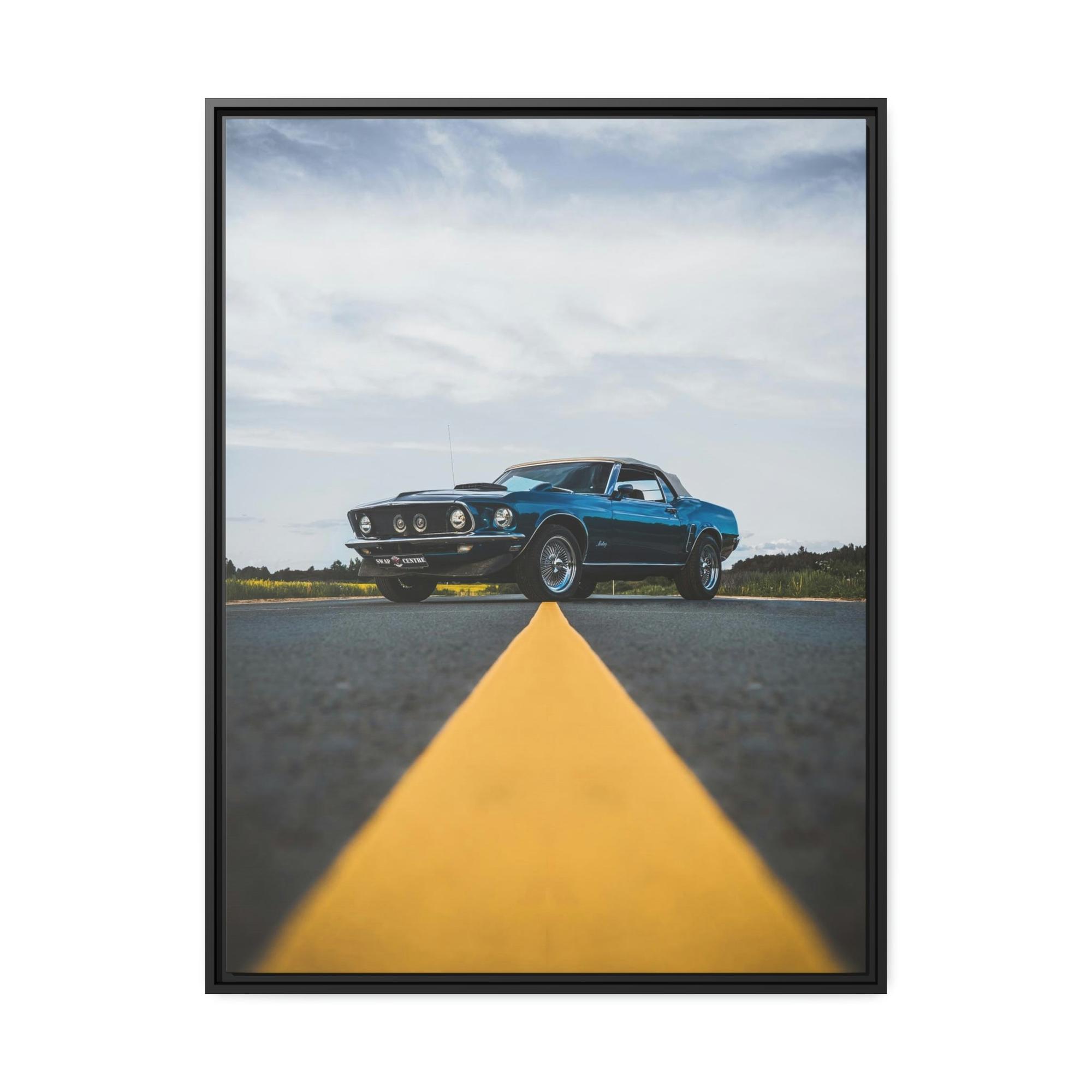 undefined The Power of Mustang: Striking Wall Art on Natural Canvas & Poster