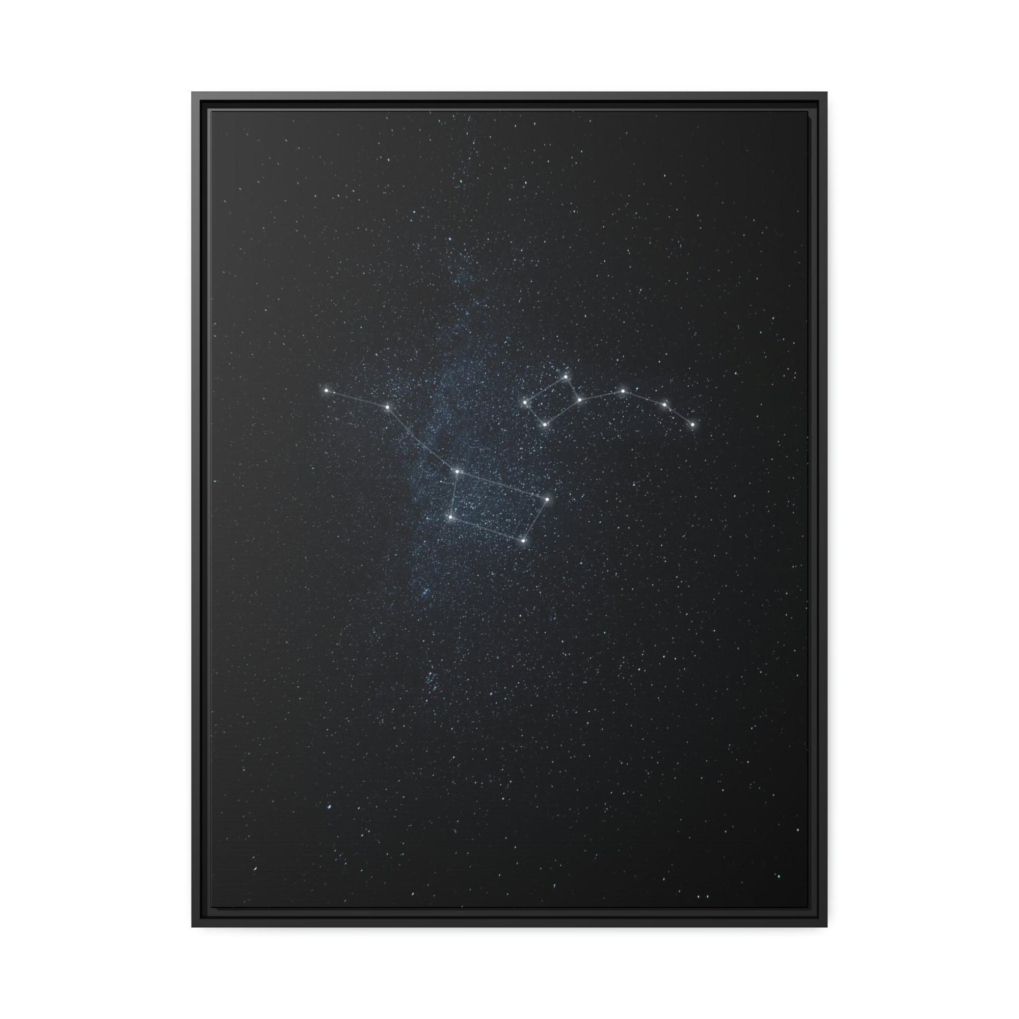 Constellations Cosmic Beauty: A Framed Canvas & Poster of Starry Constellations