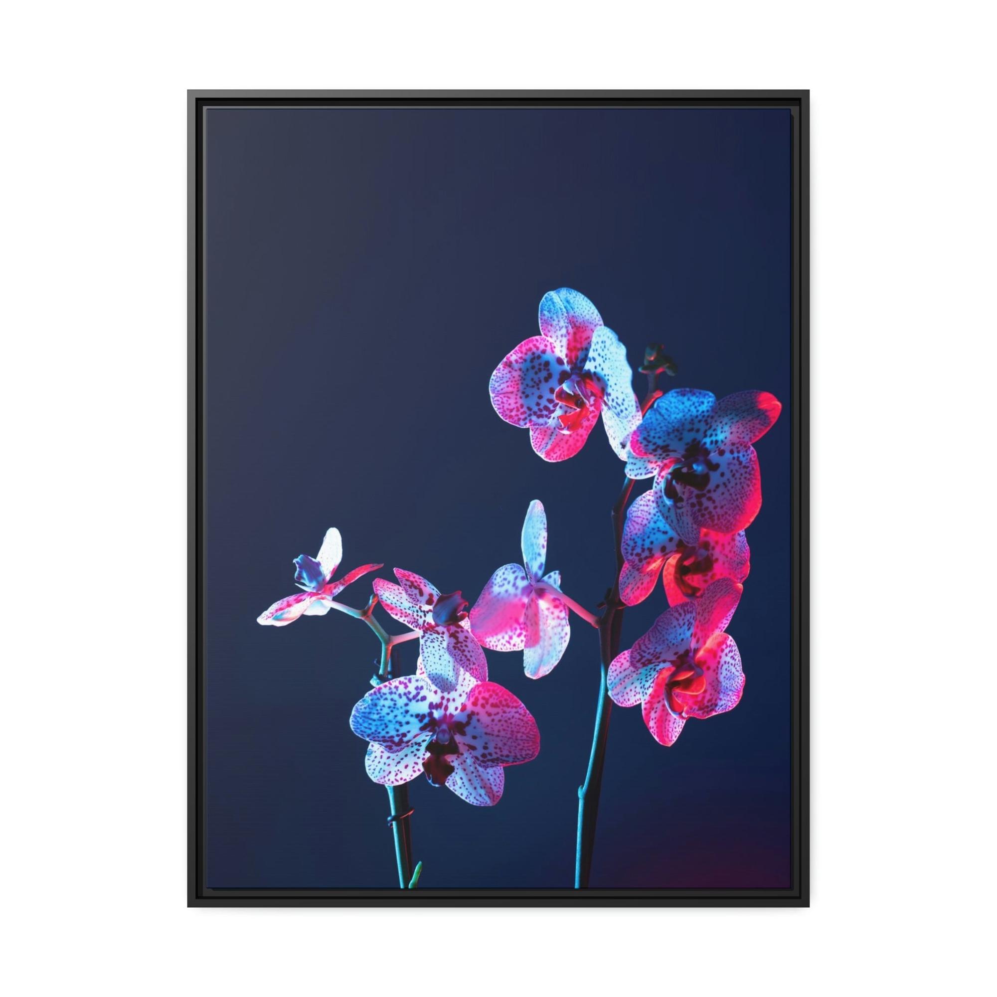 For Bedroom Abstract Energy: Framed Poster on Canvas with Vibrant Colors for Artistic Bedroom