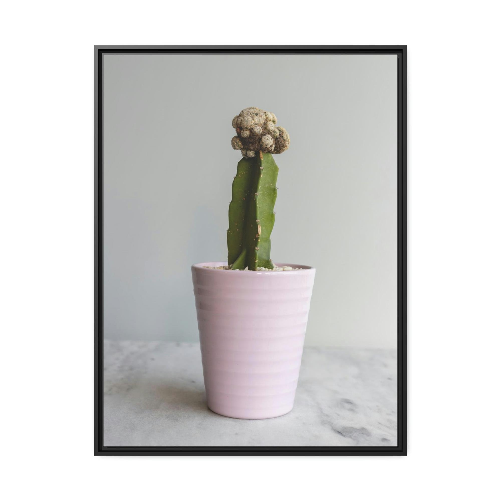 Cactus Botanical Bliss: Cactus Print on Canvas and Framed Art