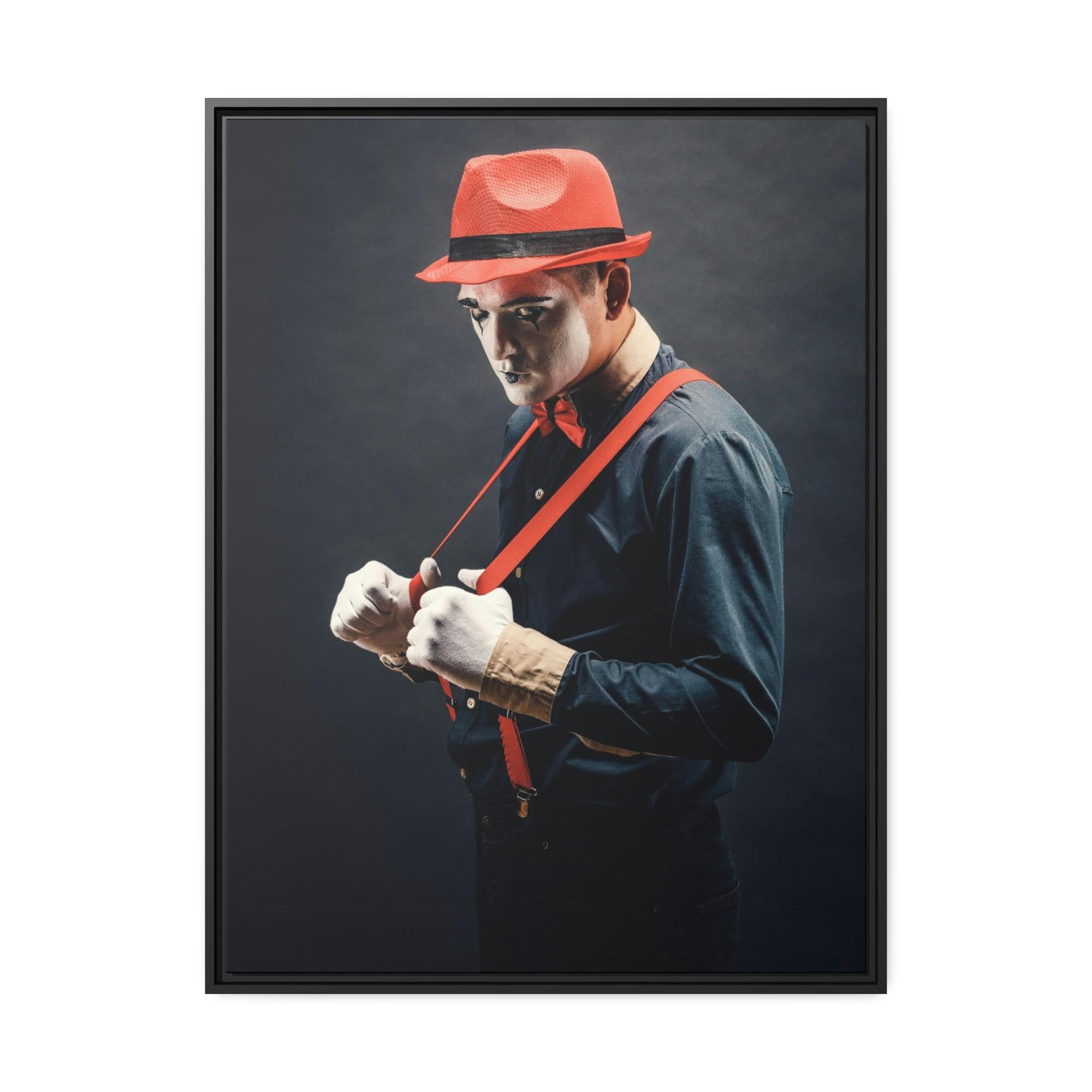 undefined The Comedian's Art: Captivating Print on Framed Canvas for Your Home