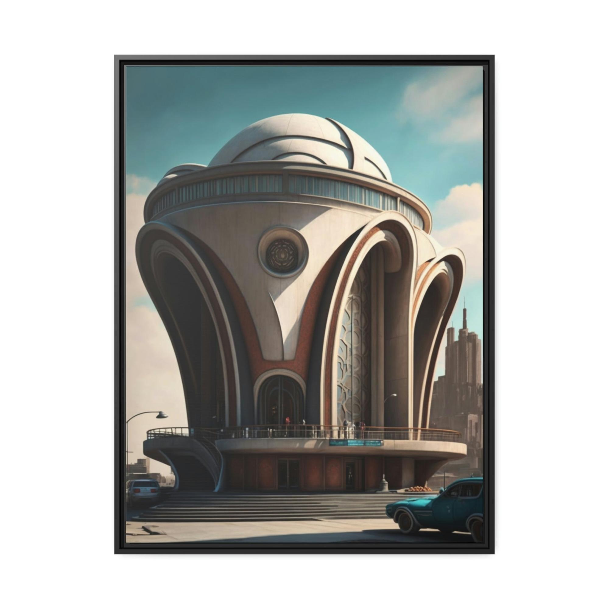 Architecture Artistic Impressions: Canvas Print of Abstract Architecture