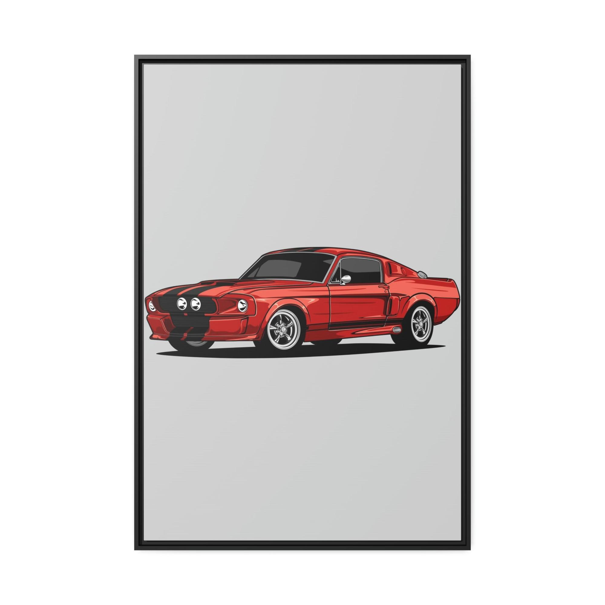undefined Racing Aesthetics: Canvas & Poster of a Mustang Sports Car for Wall Decor