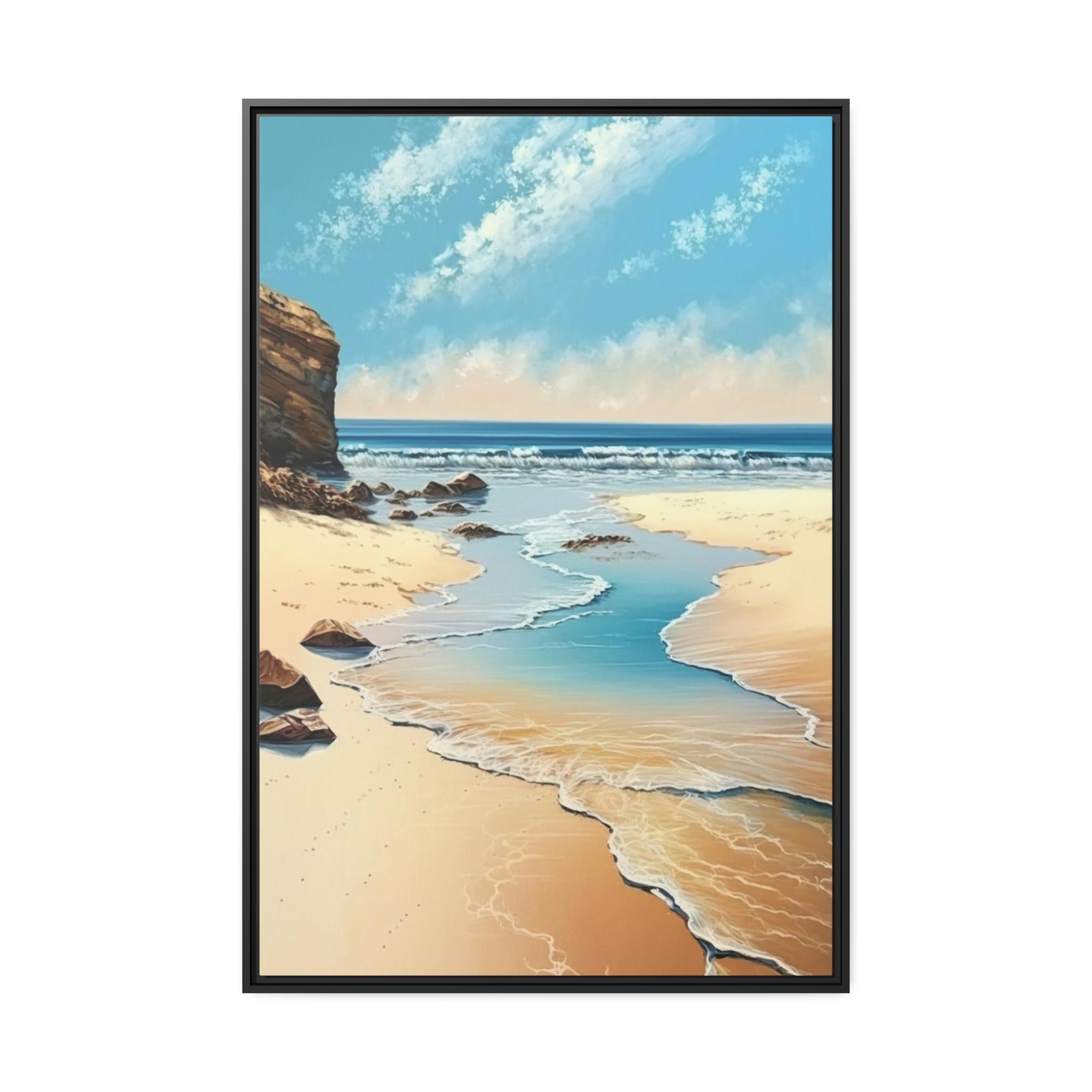 Sandy Beach Coastal Charm: A Sandy Beach Landscape