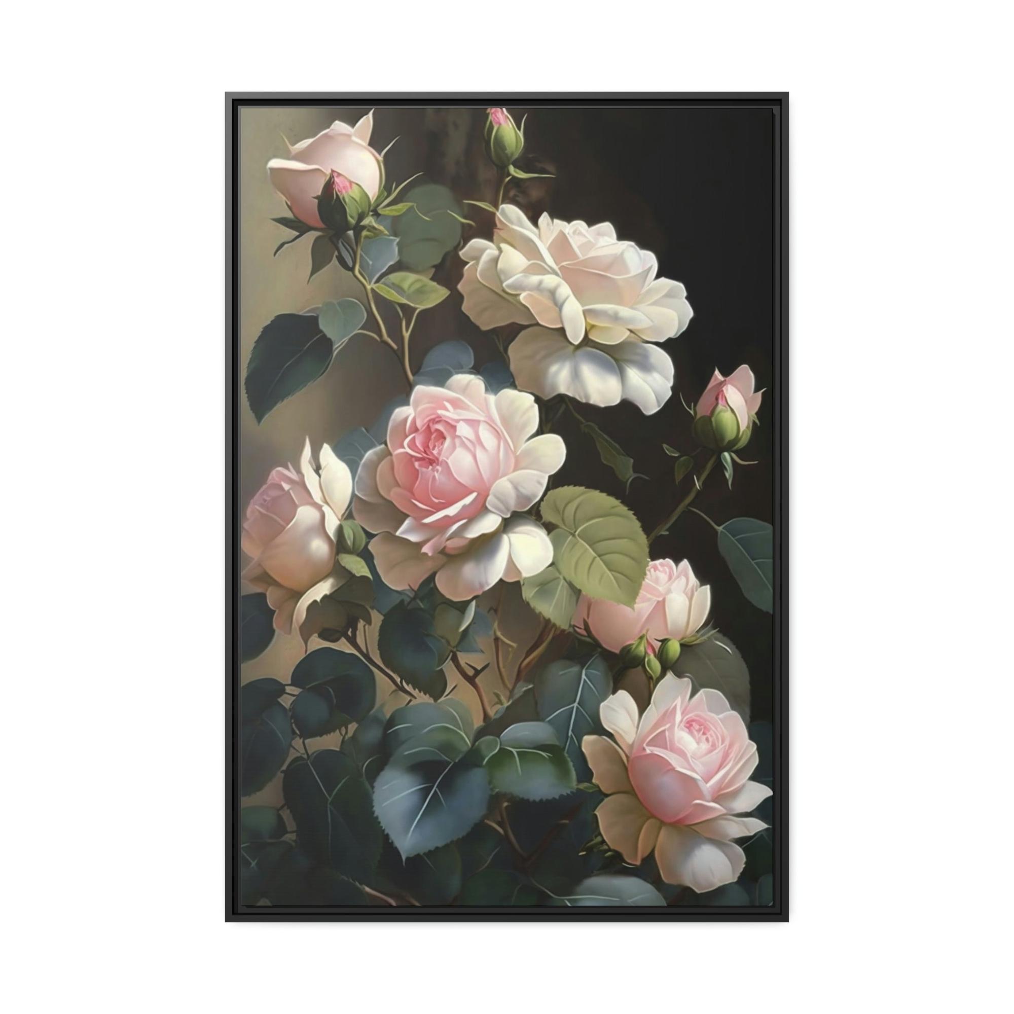 undefined Rose Serenade: A Romantic Painting on Canvas