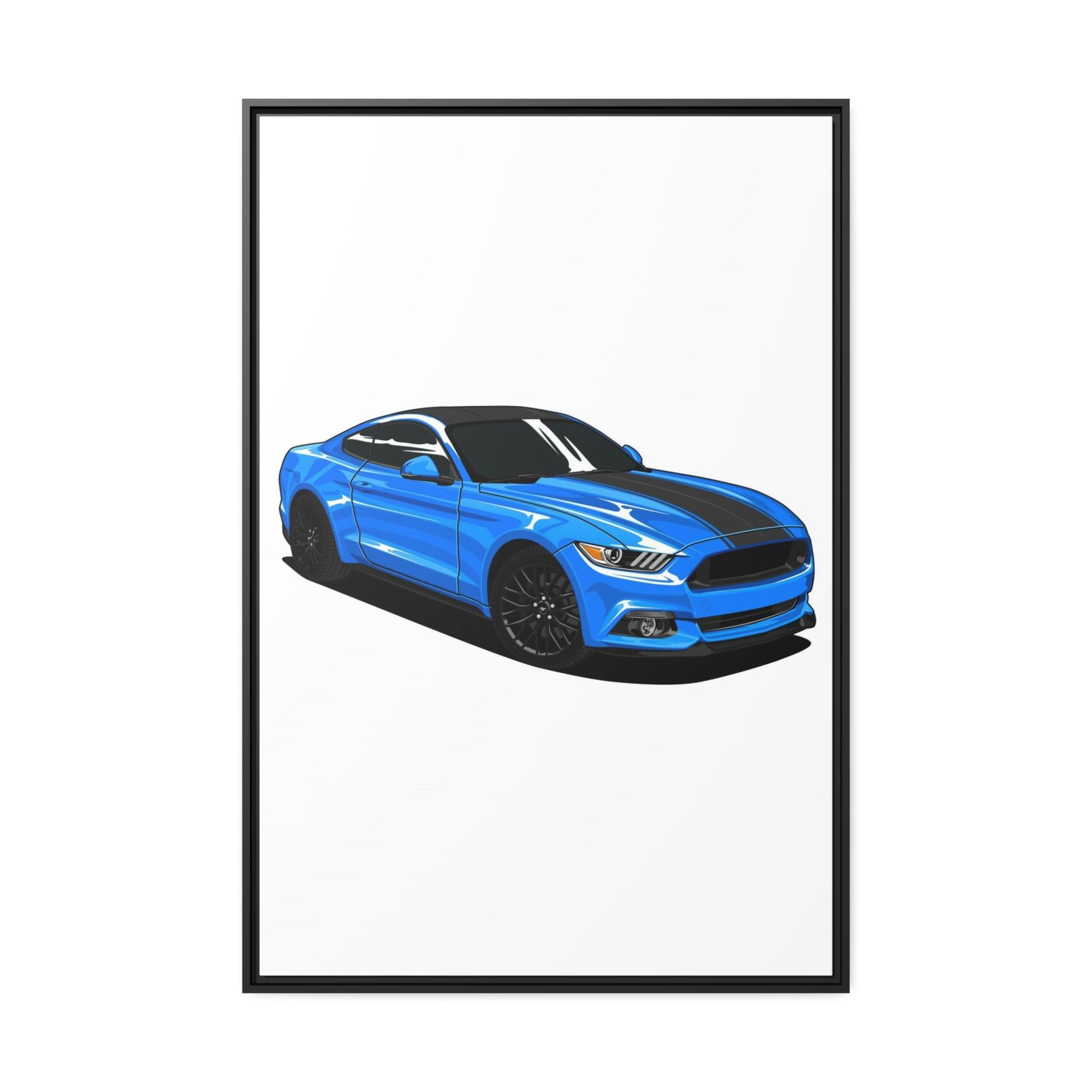 Mustang Living for the Drive: Mustang Sports Car Canvas & Poster Wall Art for Auto Enthusiasts