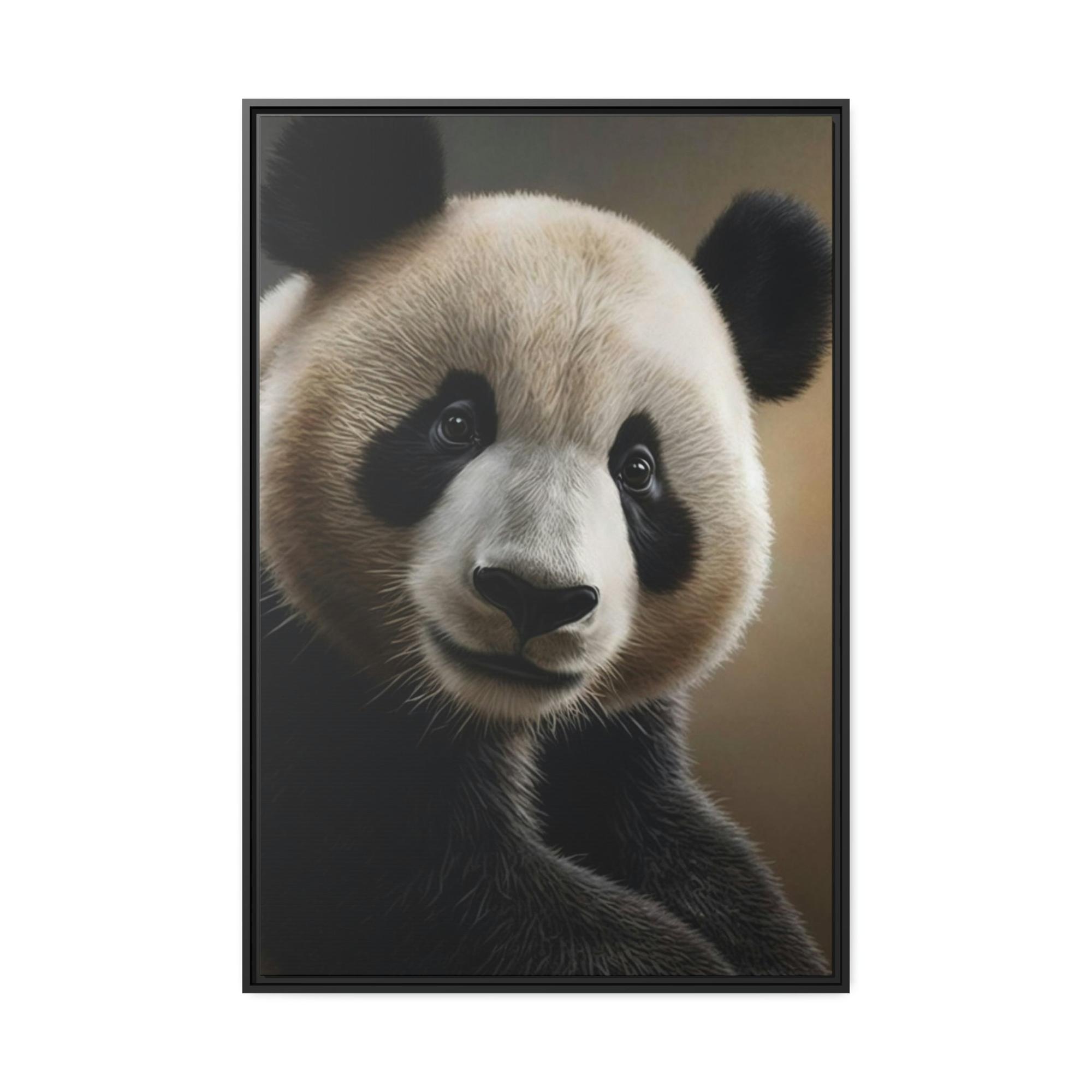 undefined Panda at Rest: A Serene Portrait of Gentle Giant on Canvas