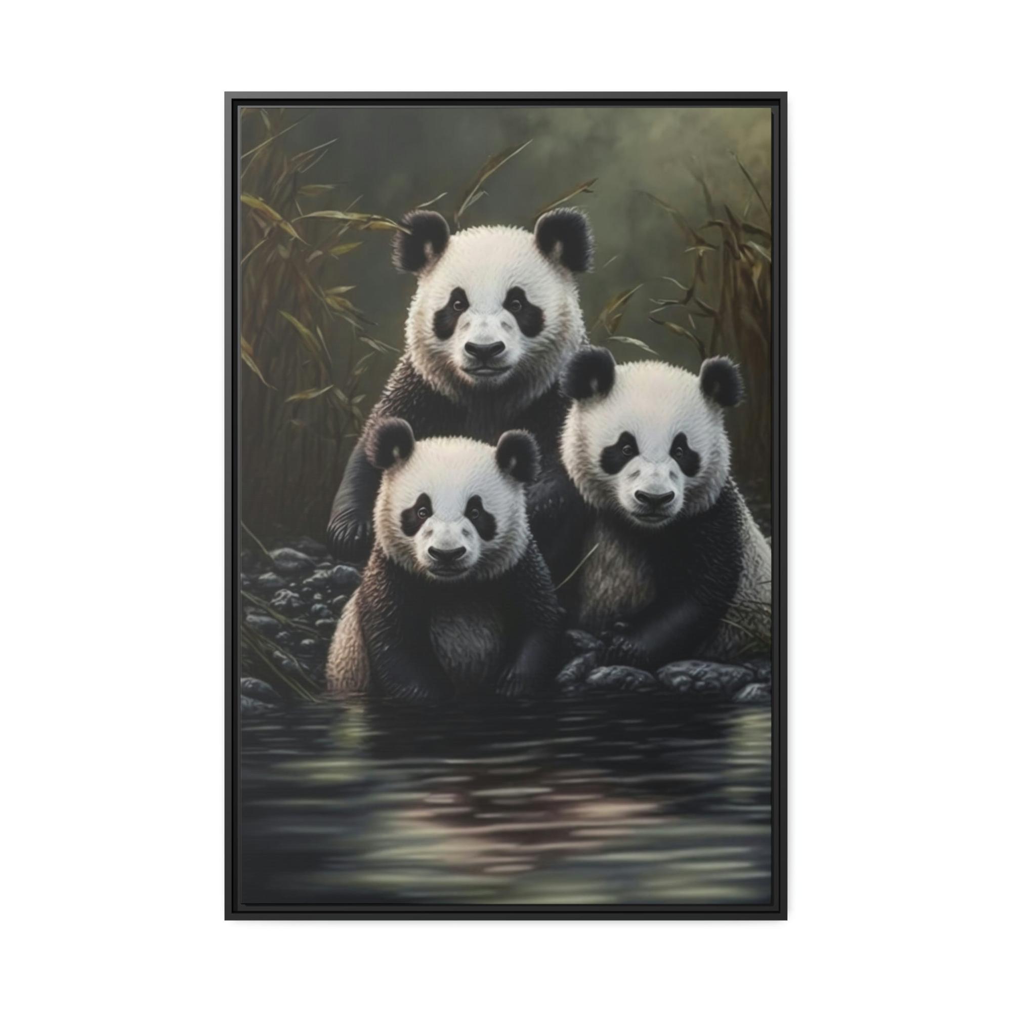 Pandas A Window to the World of Pandas: A Canvas That Captures their Spirit