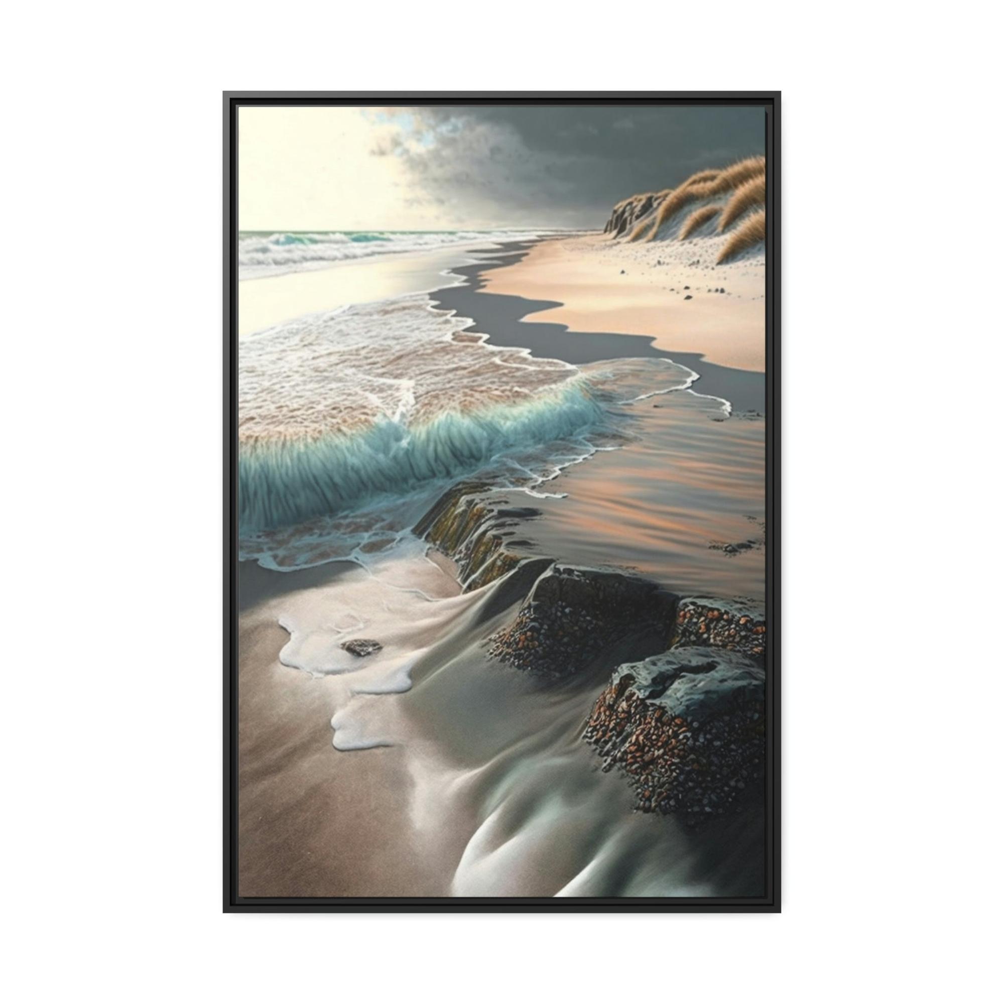 Coastal Oceanfront Paradise: Canvas & Poster Print of Tropical Coastal Haven