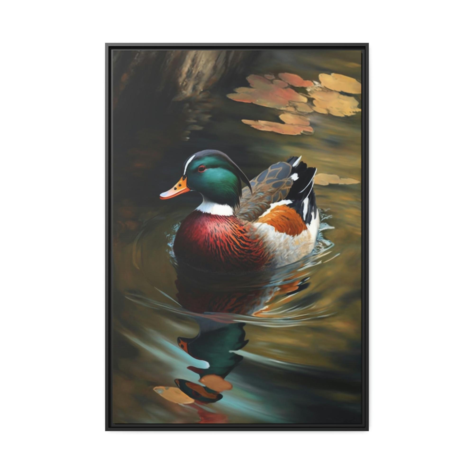 undefined Reflections of Nature: An Artistic Rendering of Ducks