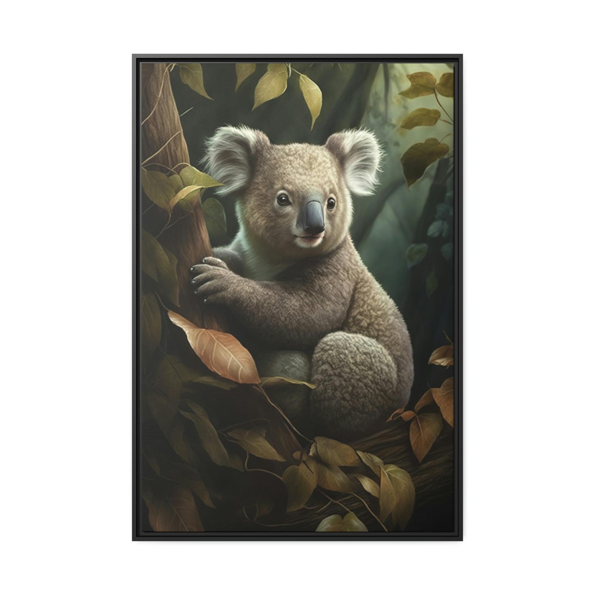 Koalas A Koala's Journey: A Stunning Painting on Canvas