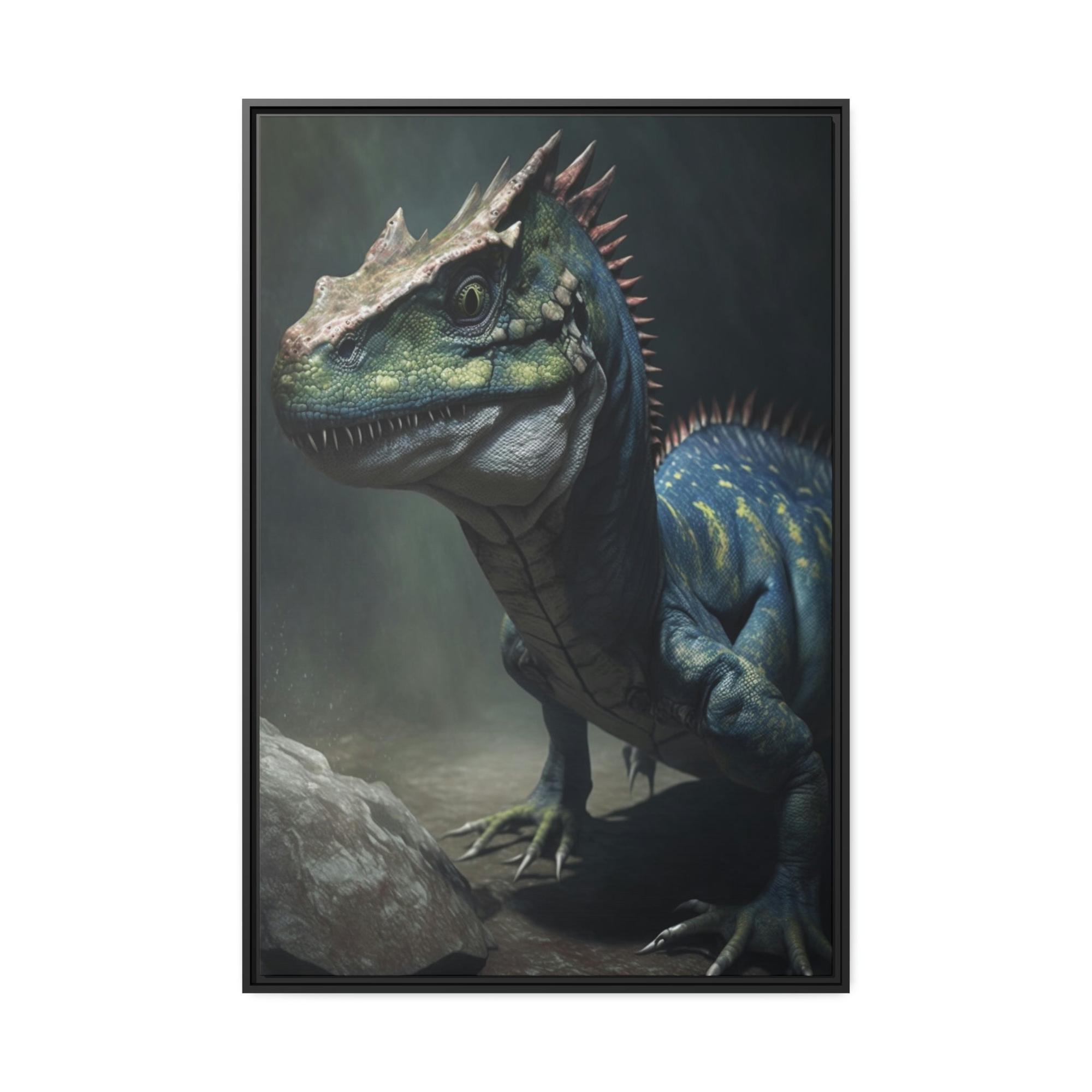 Dinosaurs The Age of Dinosaurs: Framed Canvas & Poster Depicting Prehistoric Creatures