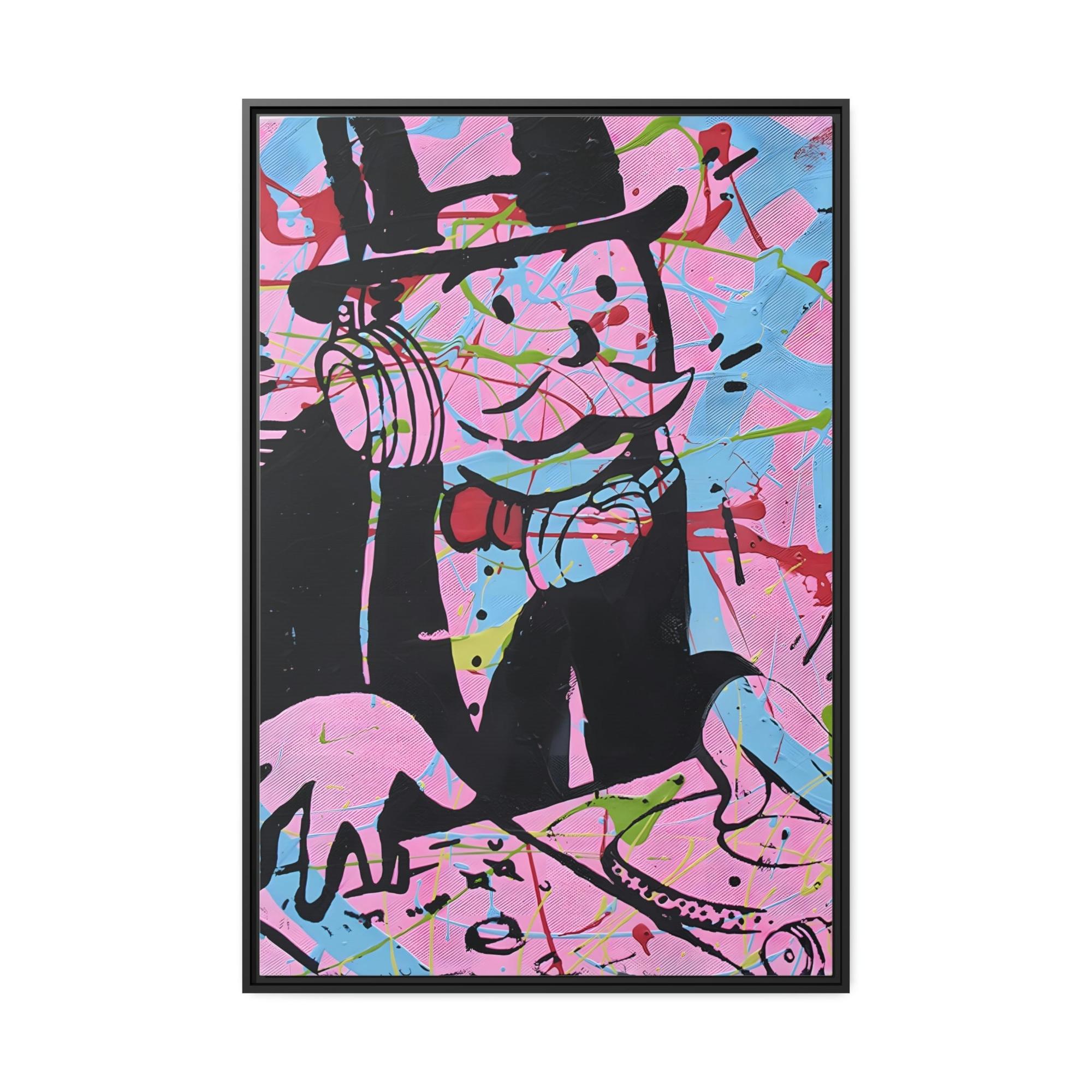 Monopoly & Motivation Pop Art Icon: Eye-Catching Wall Art Prints of Alec Monopoly's Iconic Graffiti Style on Natural Canva