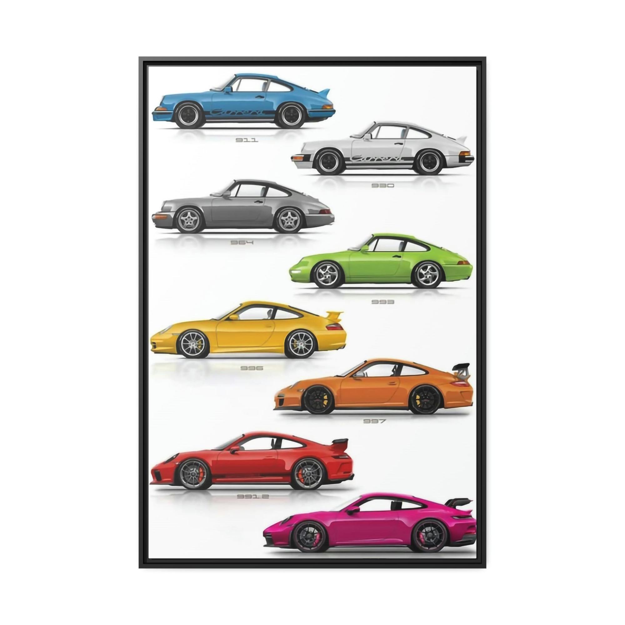 Porsche The Porsche Lifestyle: Wall Art on Natural Canvas for Luxury Living Spaces
