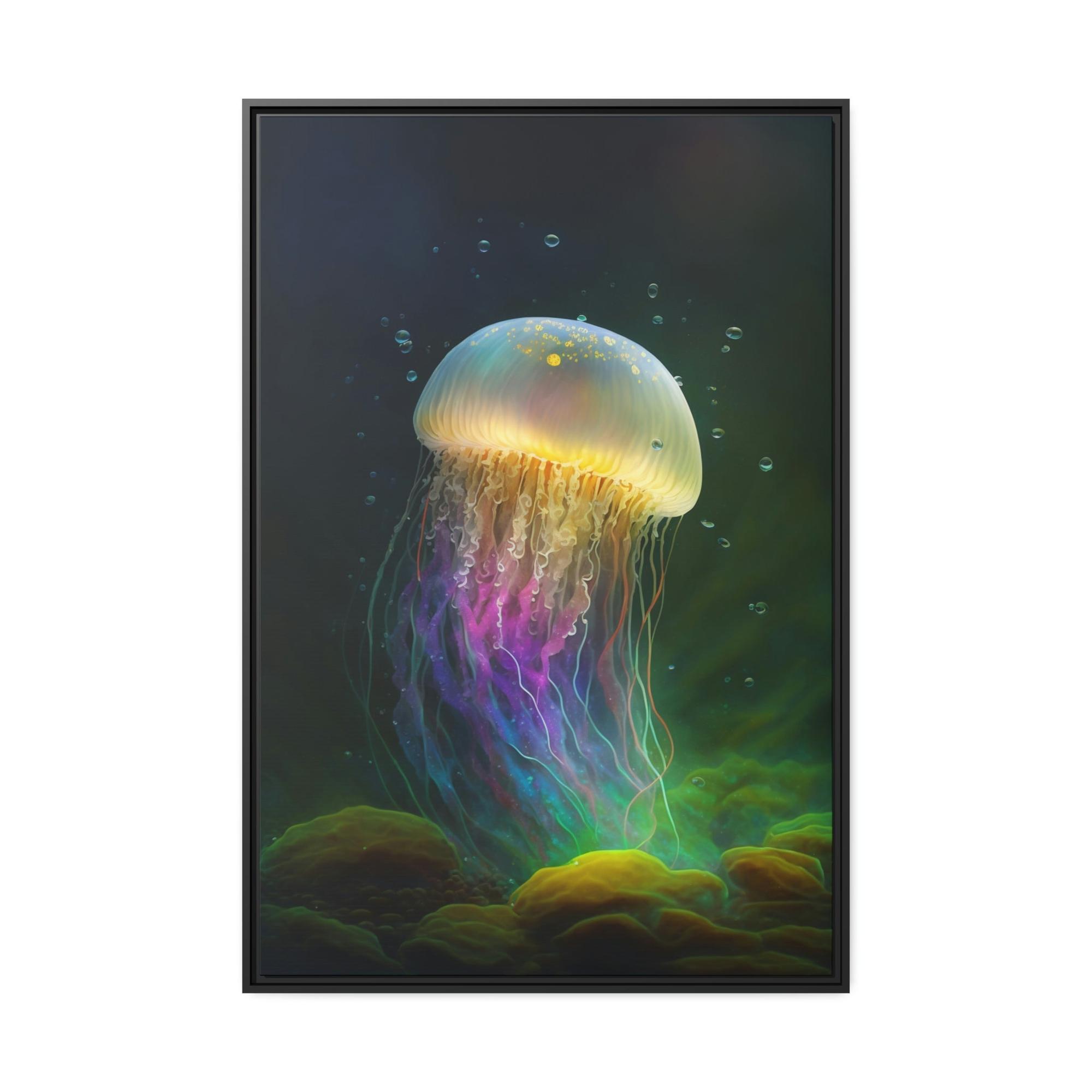 undefined Oceanic Wonders: Natural Canvas & Poster Masterpiece of Jellyfishes