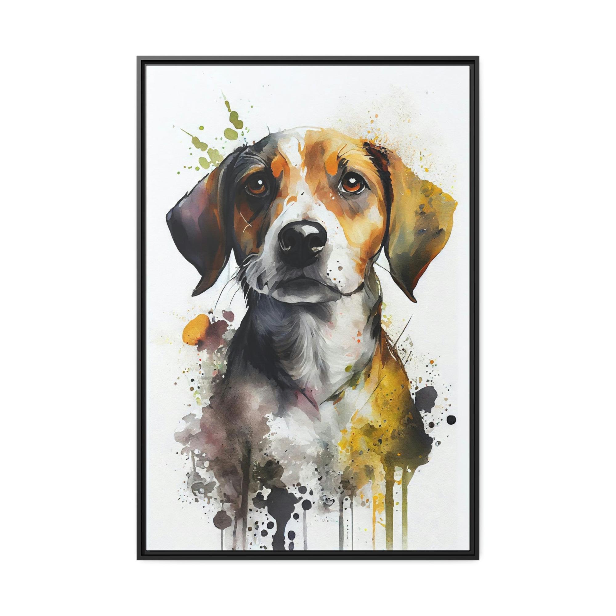 undefined Canine Companion: Natural Canvas Wall Art of a Loyal Dog