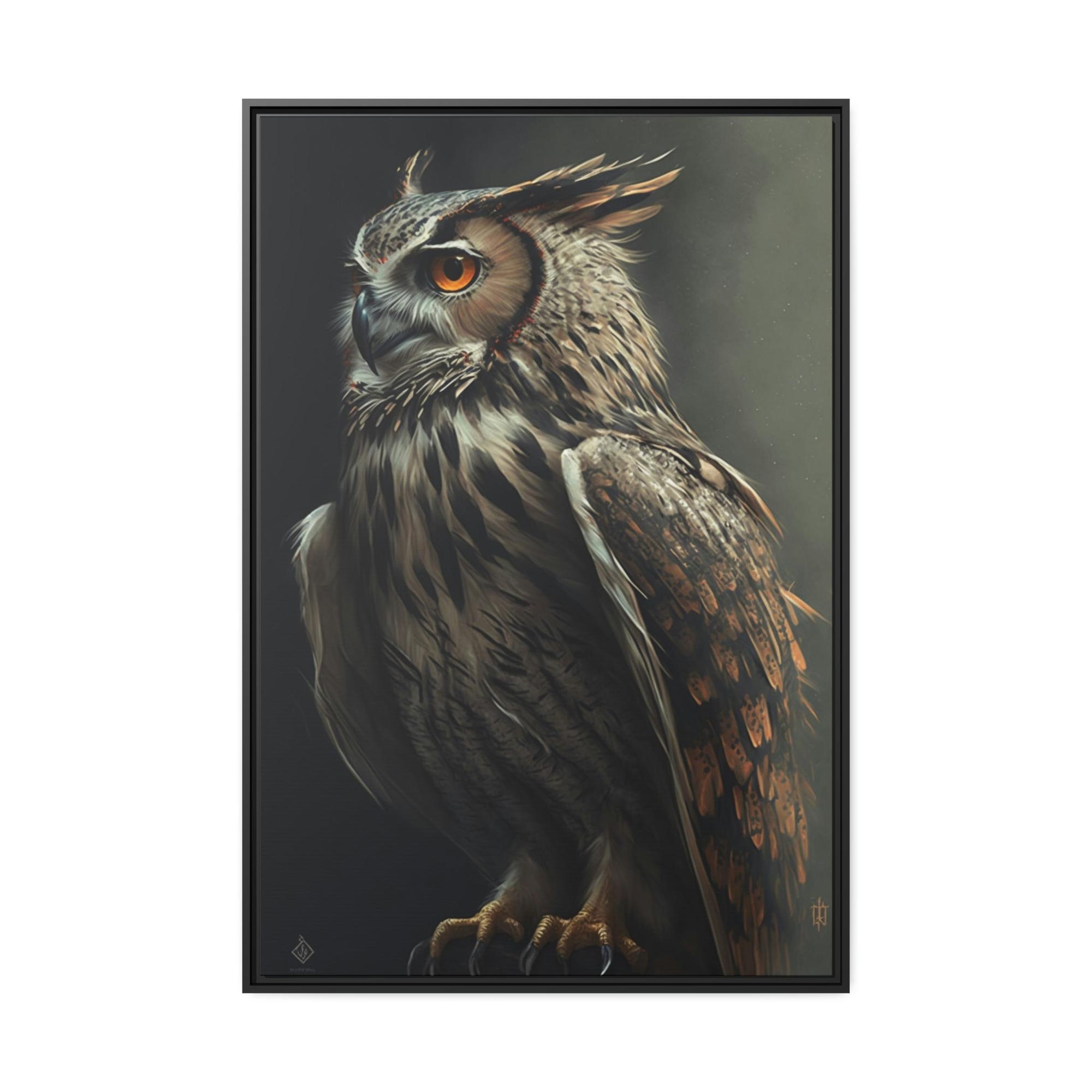 Owls Noble Hunter: An Artistic Depiction of a Single Owl