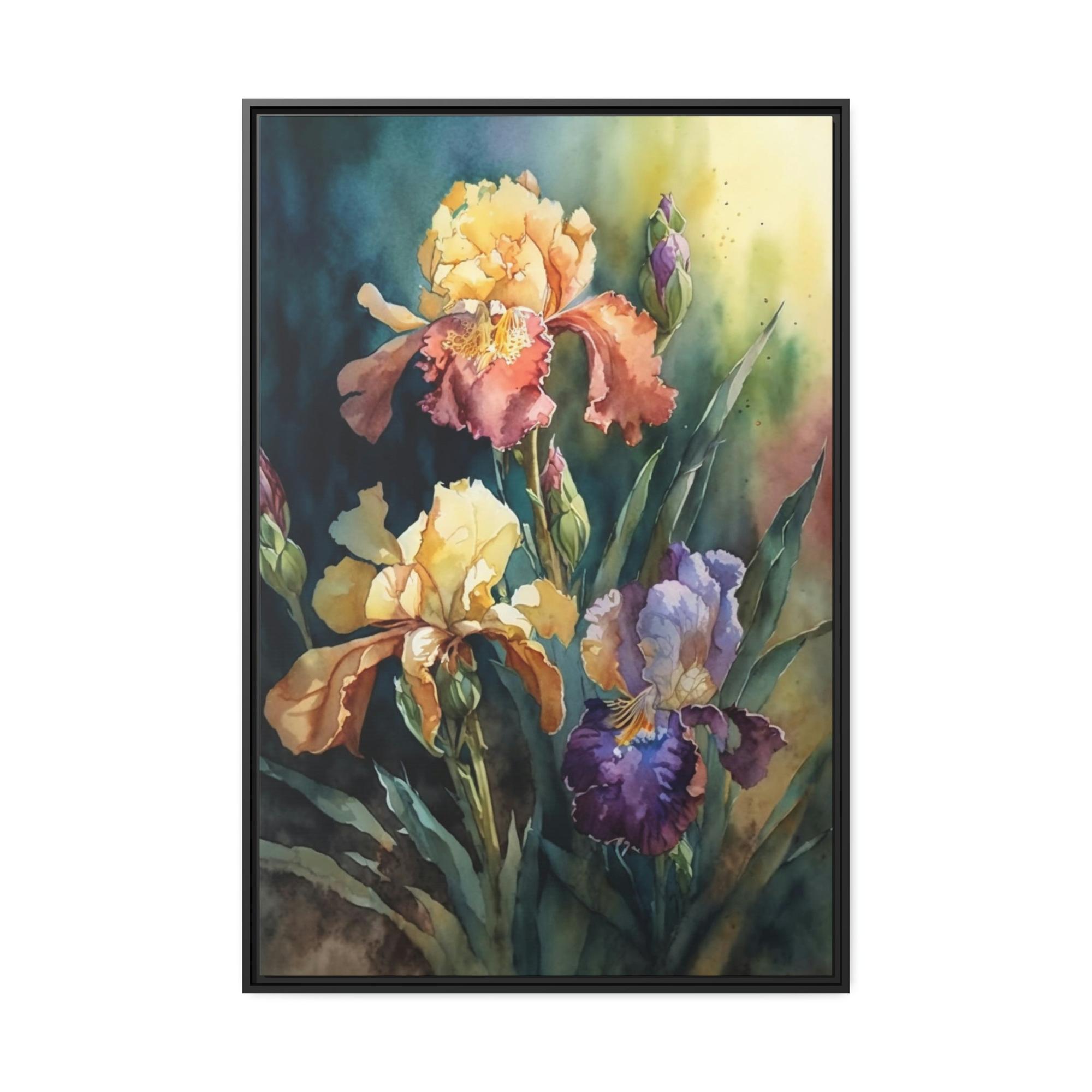 Irises Iris Melodies: A Canvas of Floral Rhythms and Textures