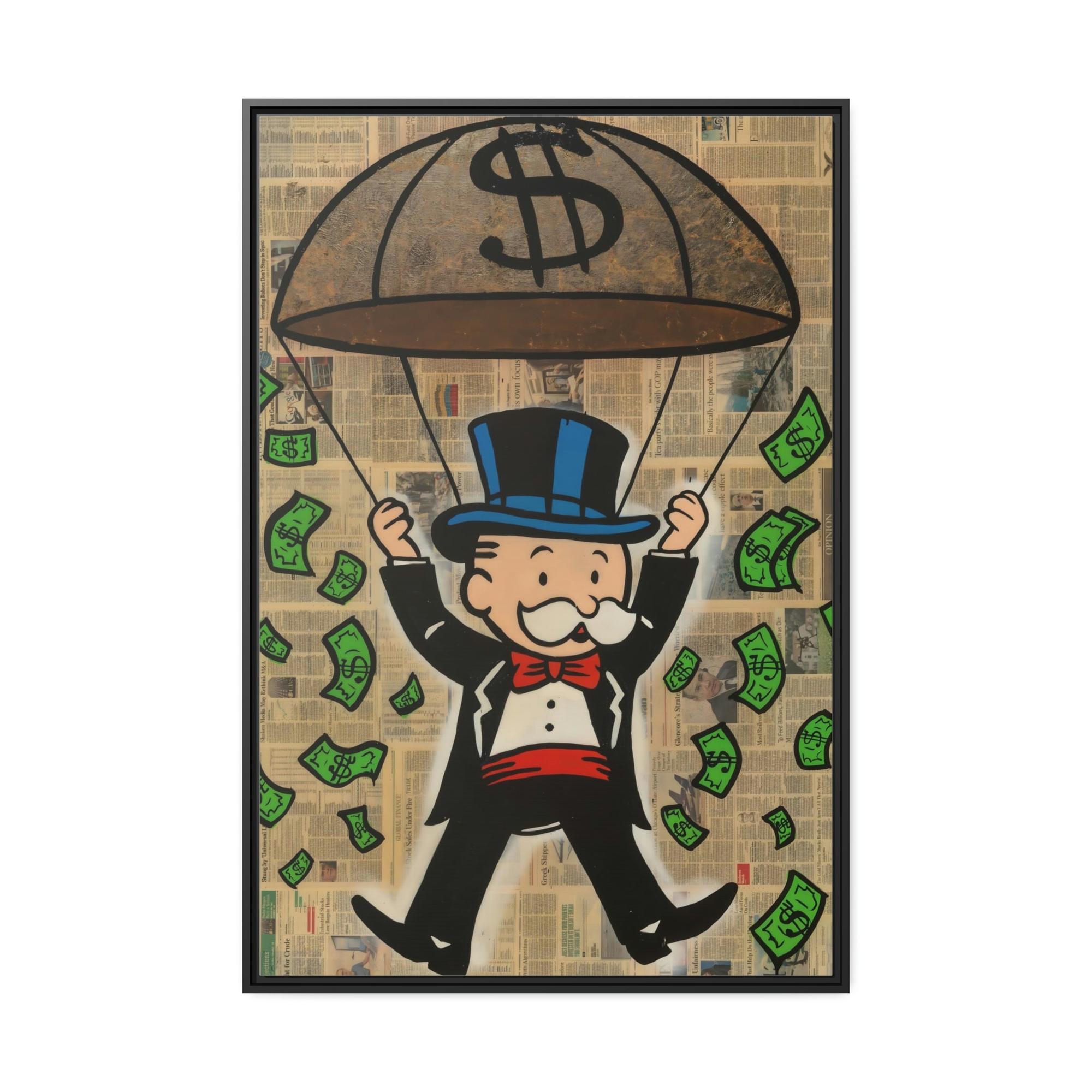 Monopoly & Motivation Monopoly Money: Canvas Art and Poster Prints Featuring Alec Monopoly's Iconic Style