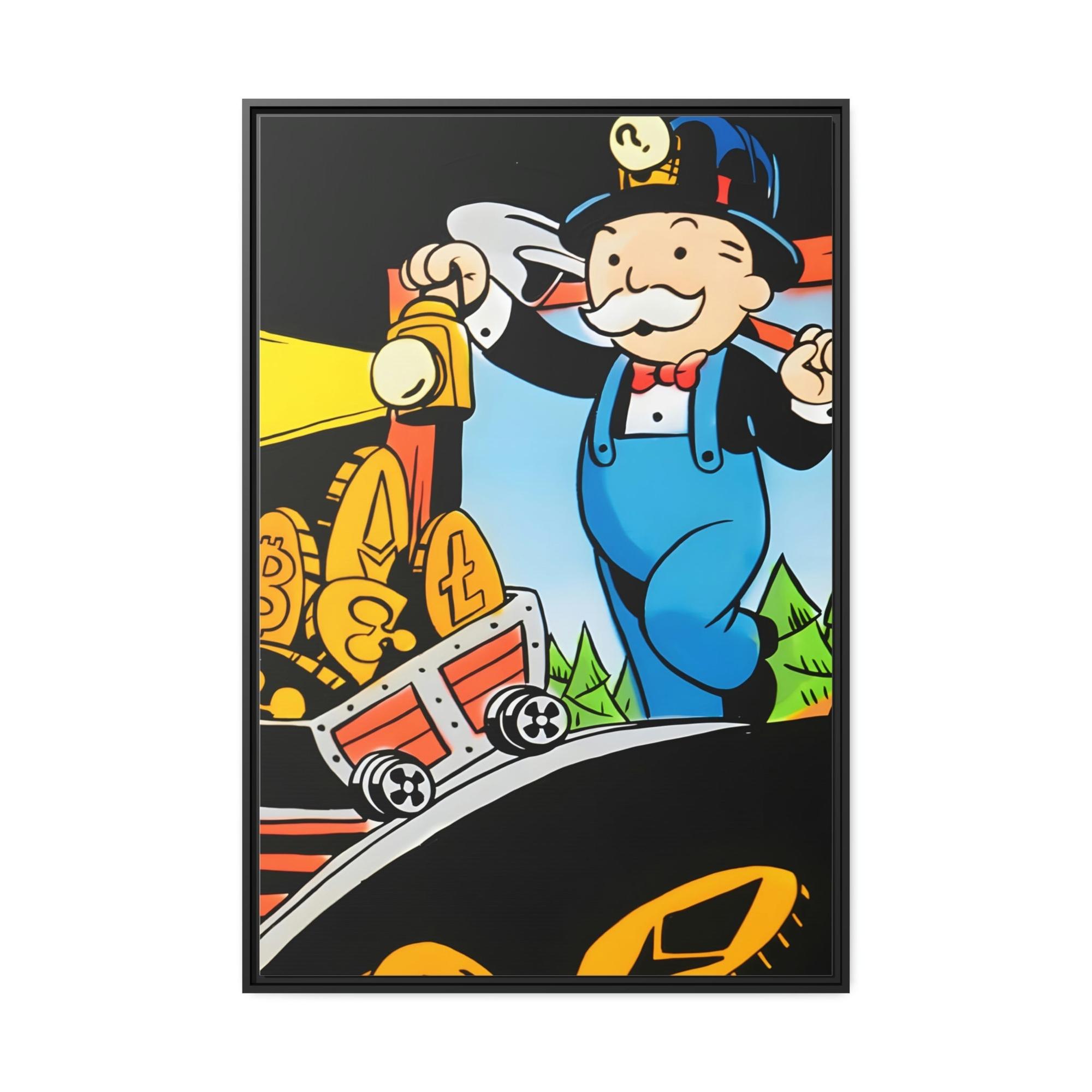 Monopoly & Motivation Making Money Moves: Alec Monopoly's Money-Themed Art in Poster and Canvas