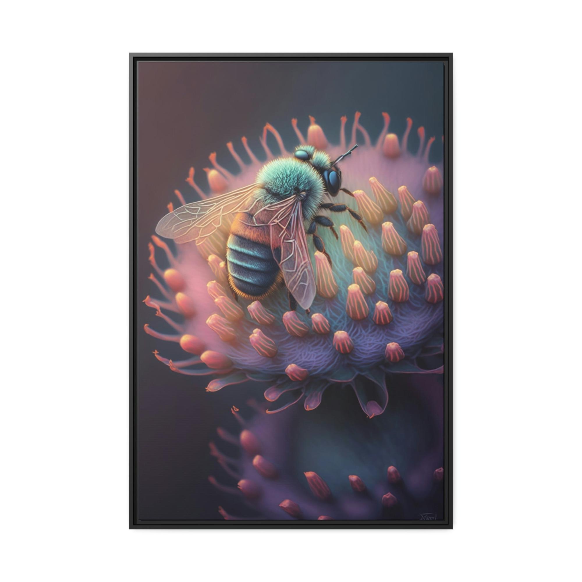 undefined A Busy Bee's Day: Canvas & Poster Wall Art of a Bee Collecting Nectar from Sunrise to Sunset