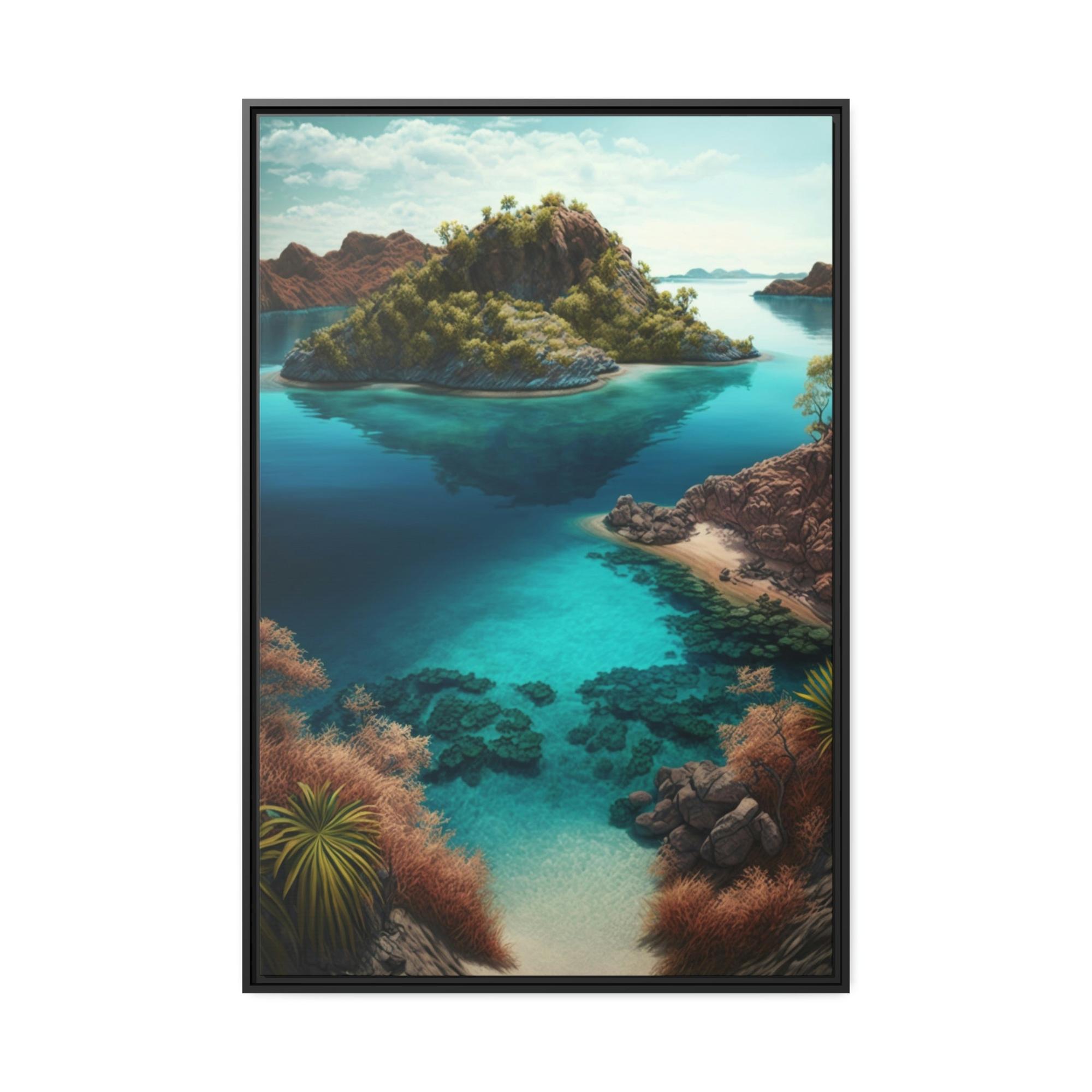 undefined Tropical Paradise: A Vibrant and Lush Canvas Print