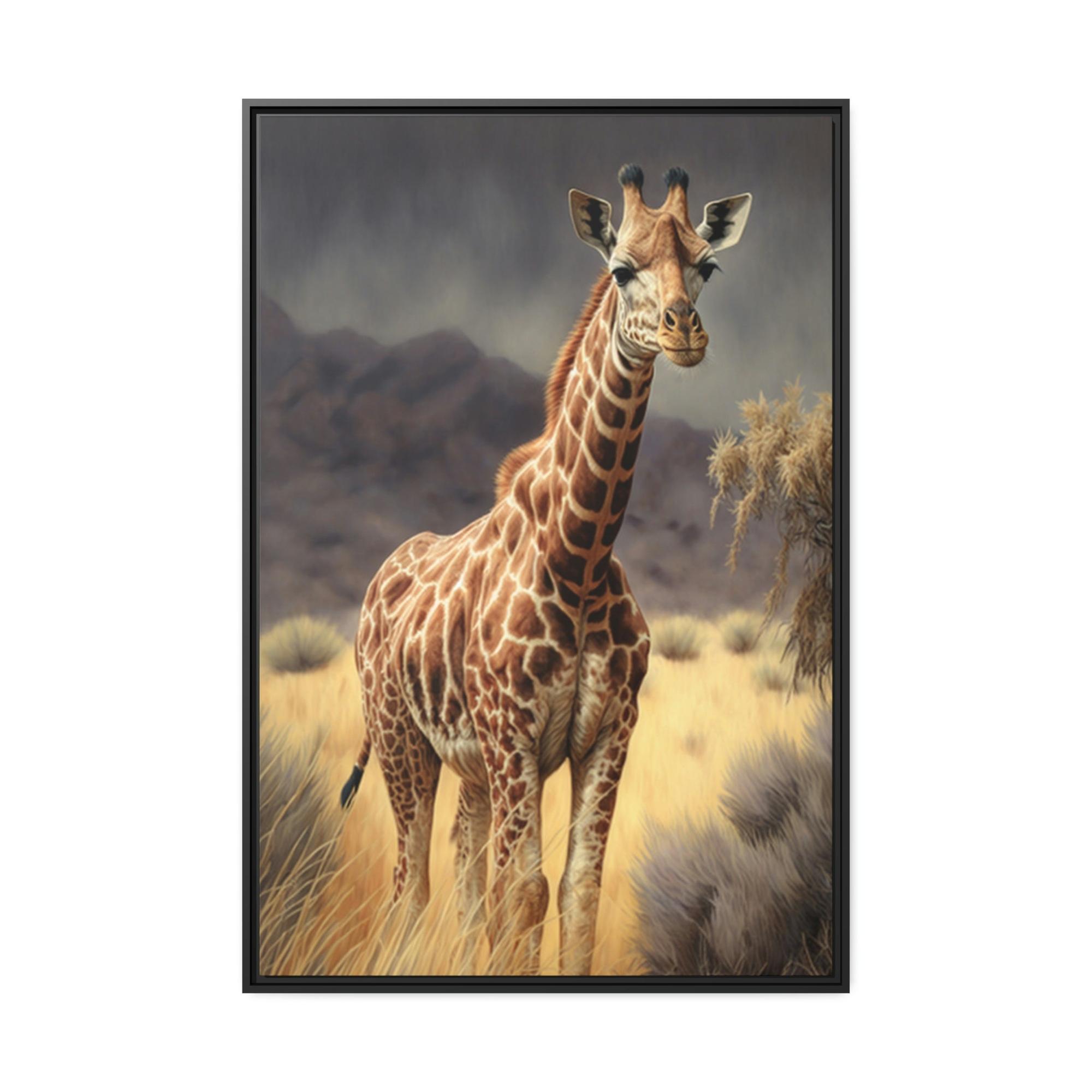 Giraffes The Majesty of Giraffes: Framed Canvas & Poster of Stunning Beauty