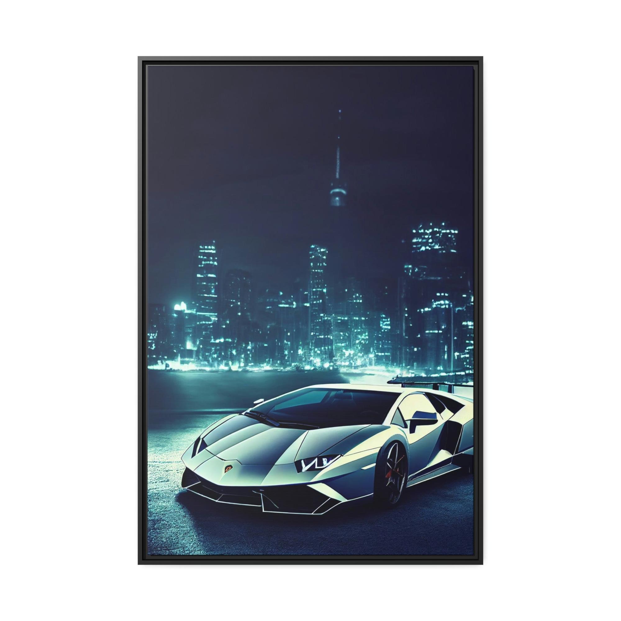 Lamborghini Speed and Style: Lamborghini Wall Art on Natural Canvas & Poster