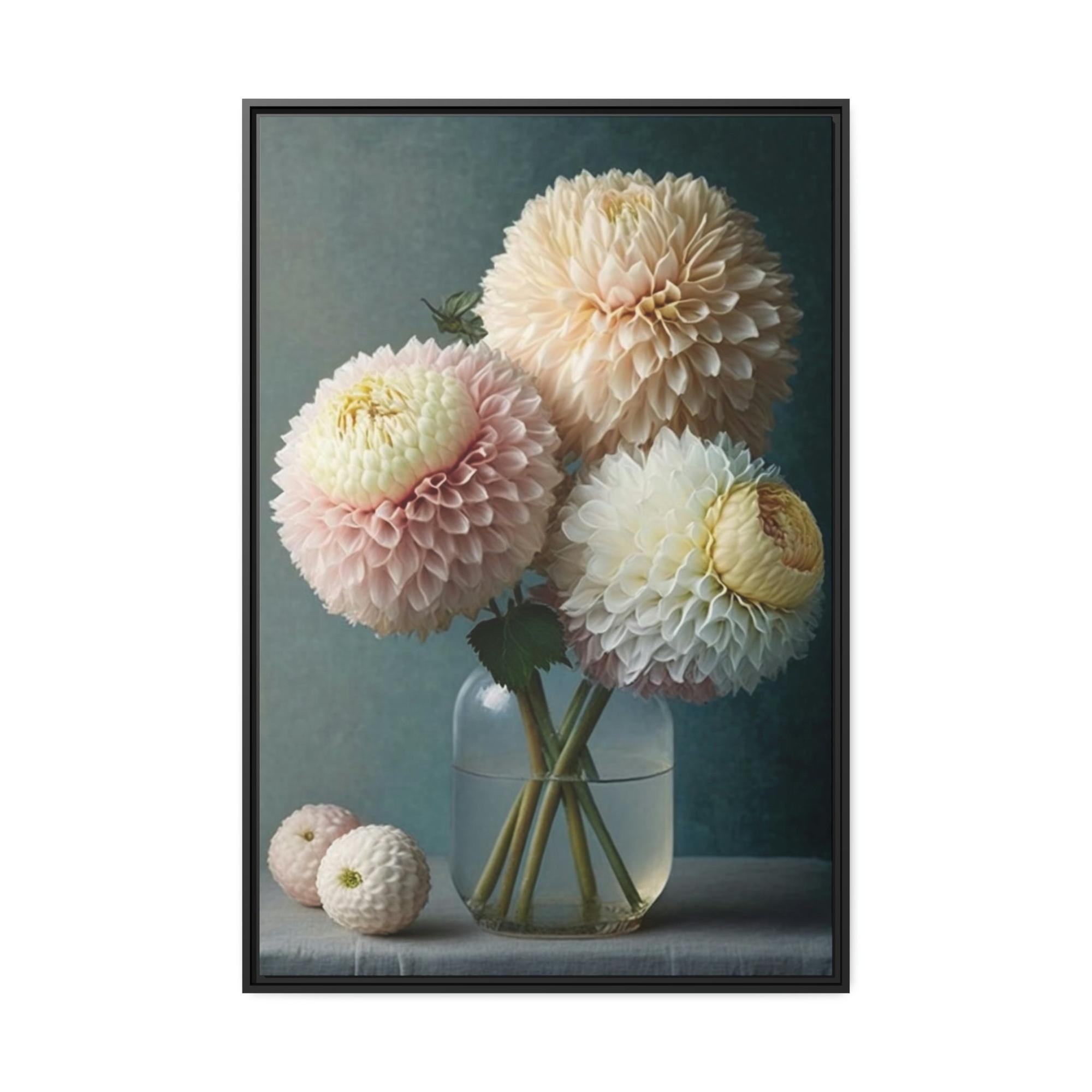 Dahlias The Allure of Dahlias: A Wall Art Print of These Enchanting Blooms