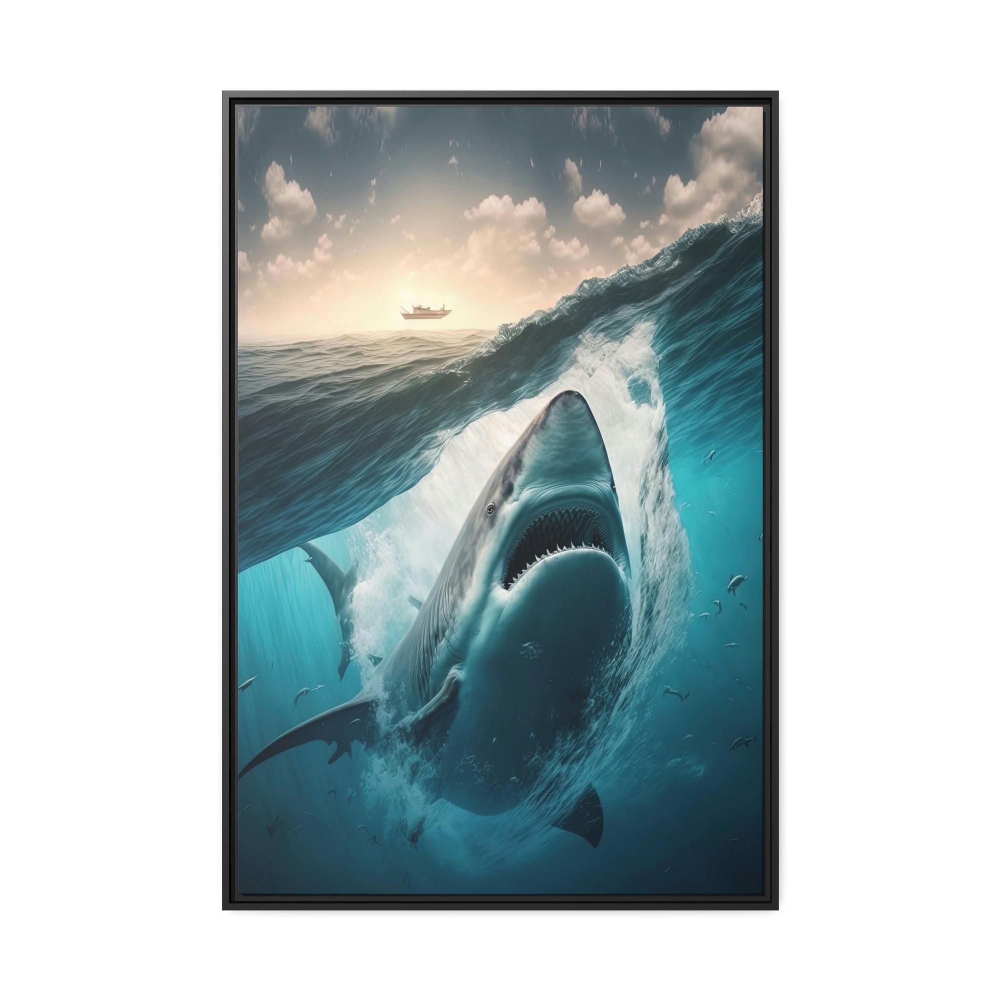 Sharks Oceanic Predator: A Sharks' Canvas Masterpiece