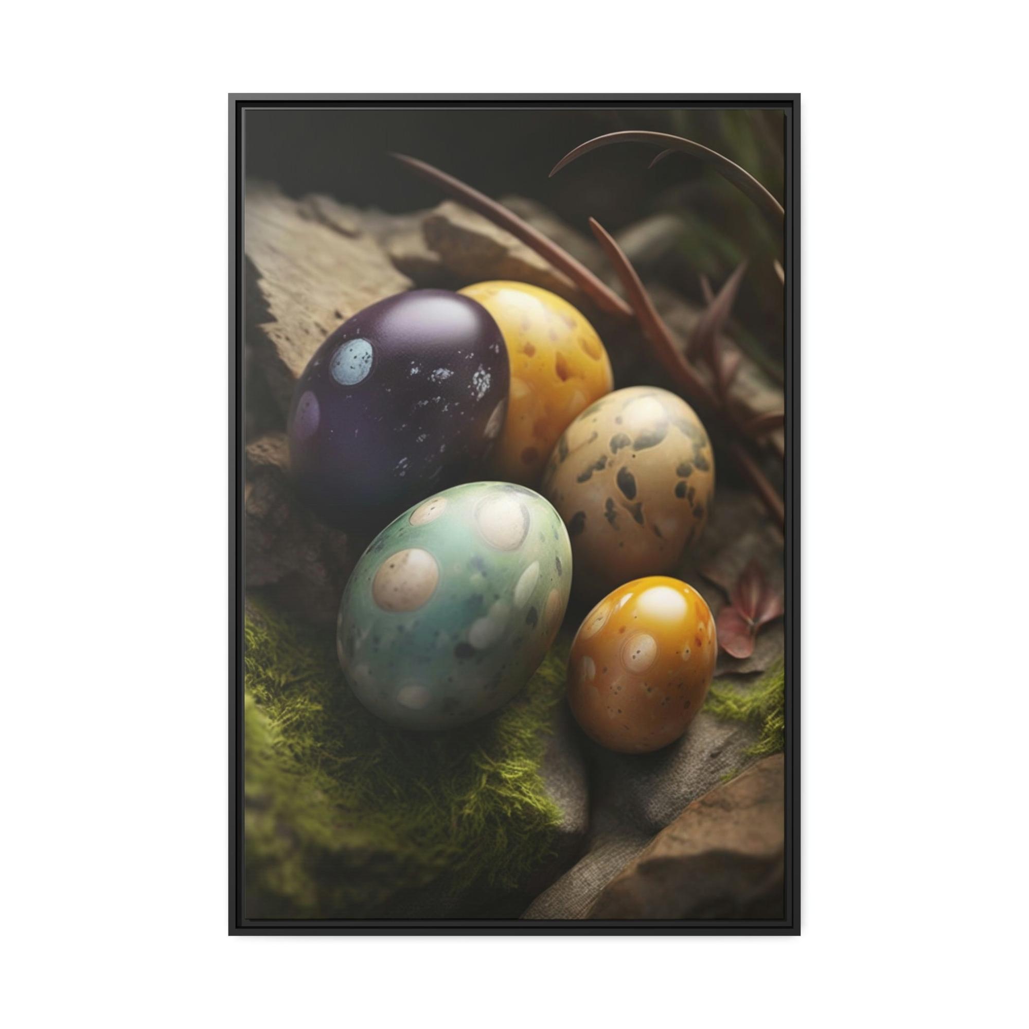 undefined Eggcellent Adventure: A Whimsical Painting of Eggs