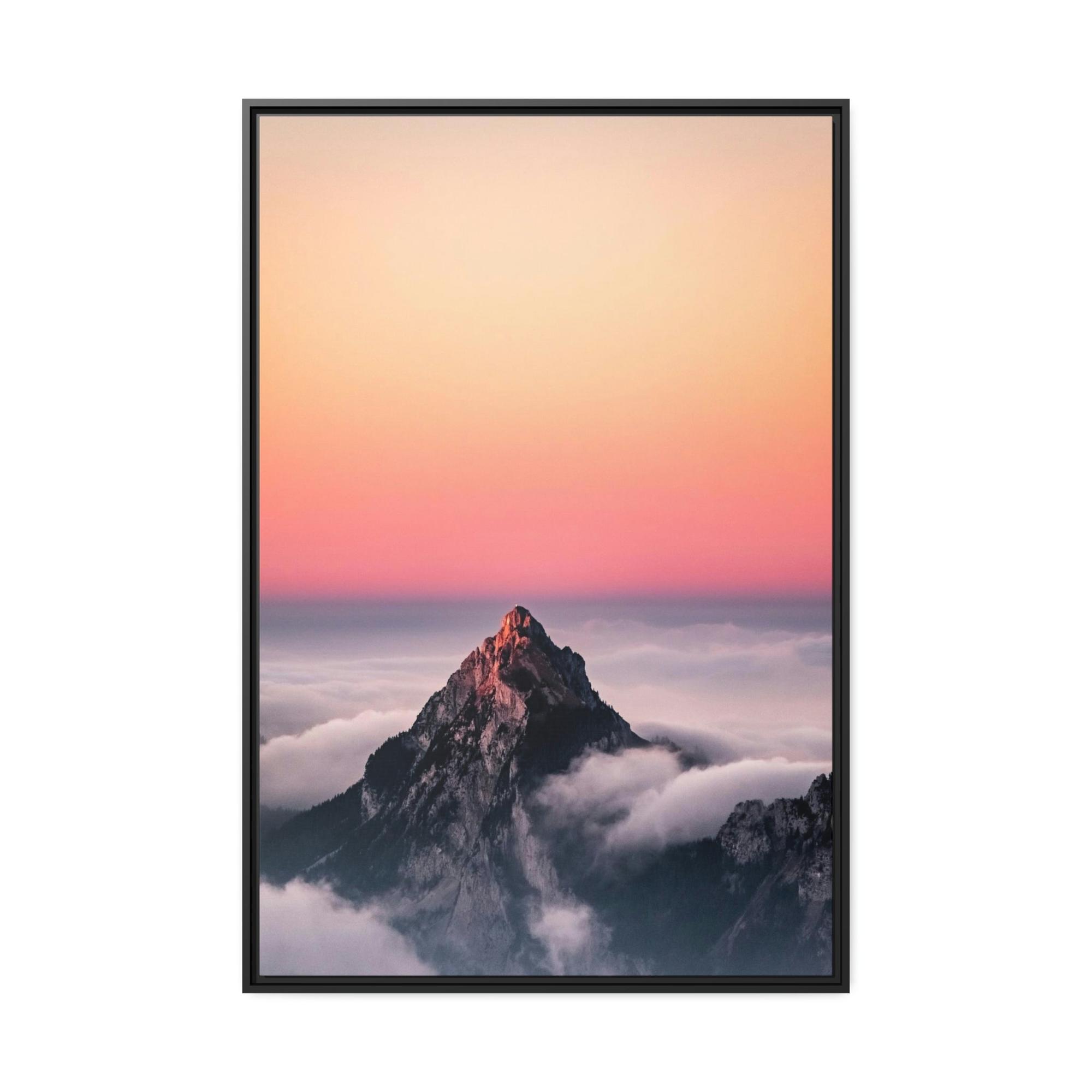 Mountains The Majestic Beauty of Mountains: An Interpretation on Canvas