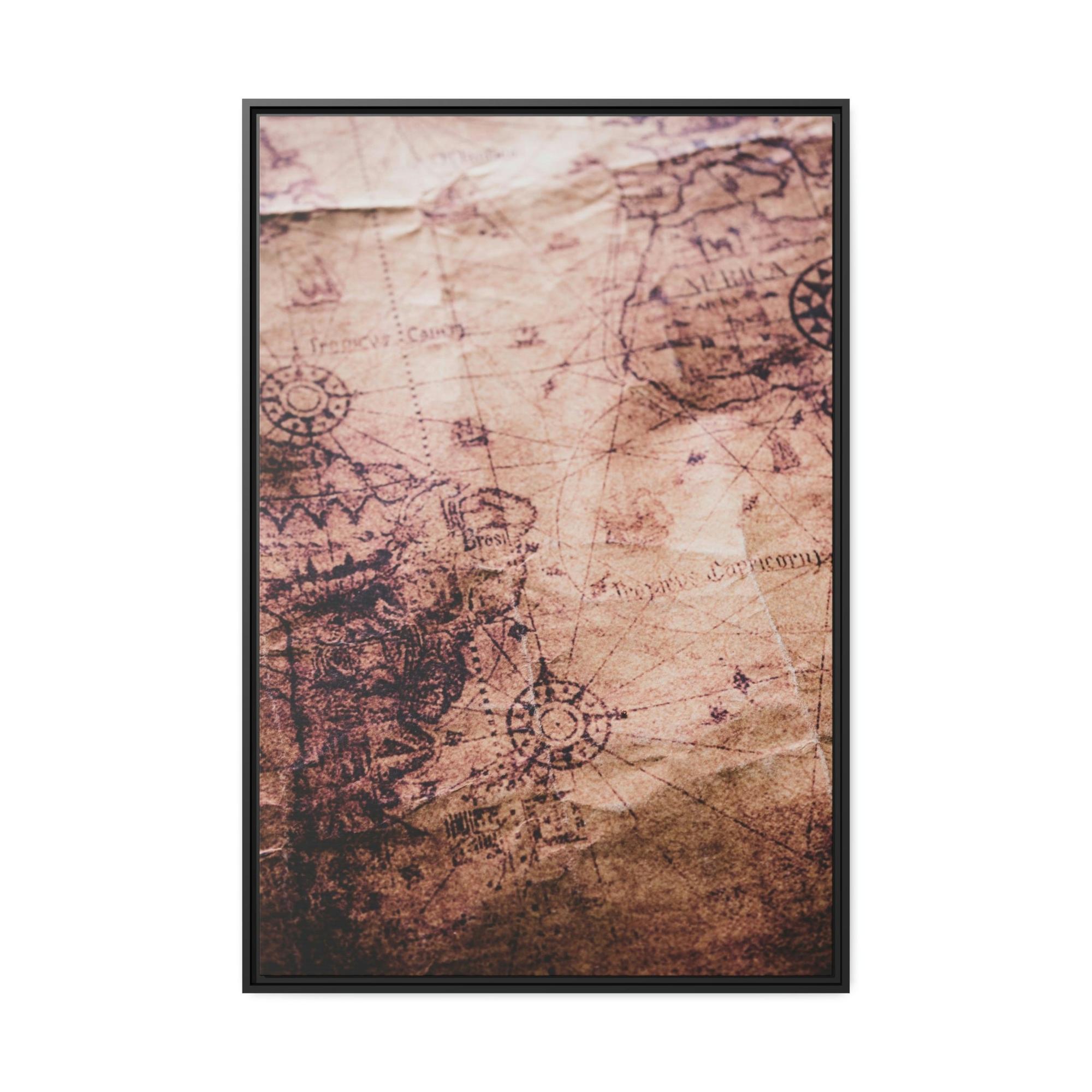 Vintage Maps Historical Hues: A Painting of Vintage Maps as a Palette of Time