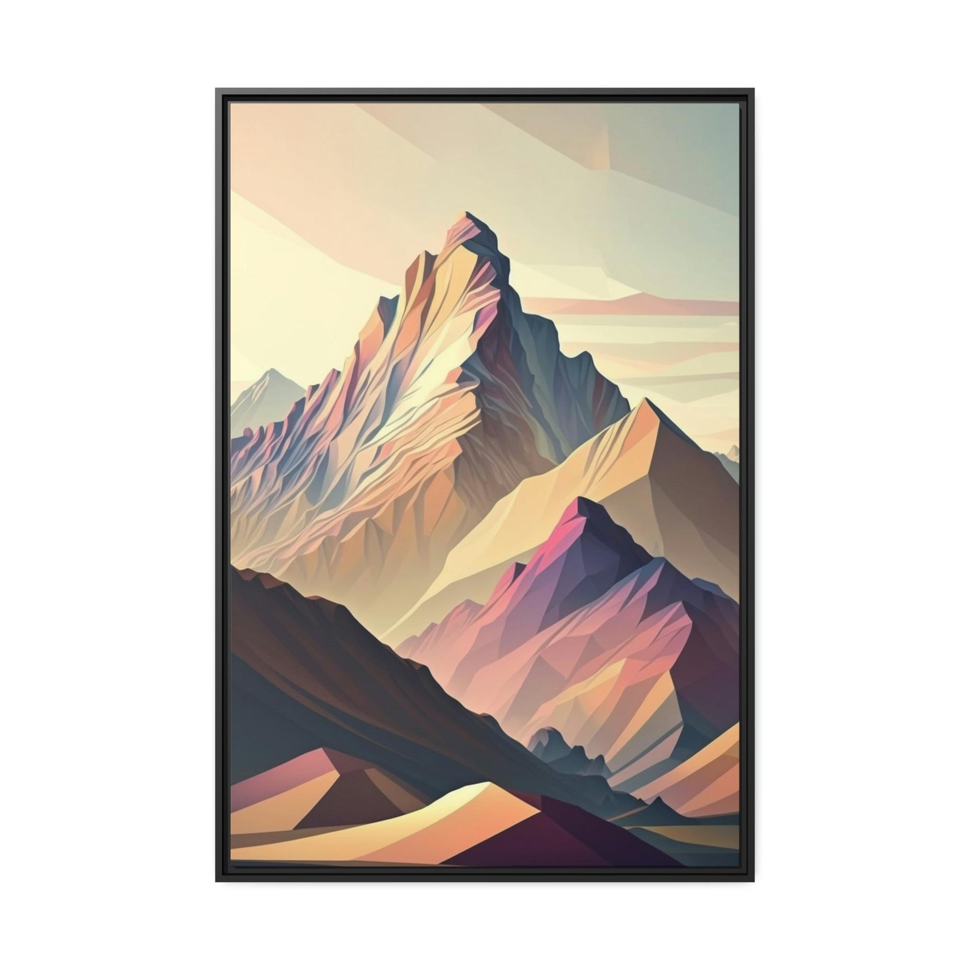 Mountains Natures Natural Masterpiece: A Mountain Range on Canvas