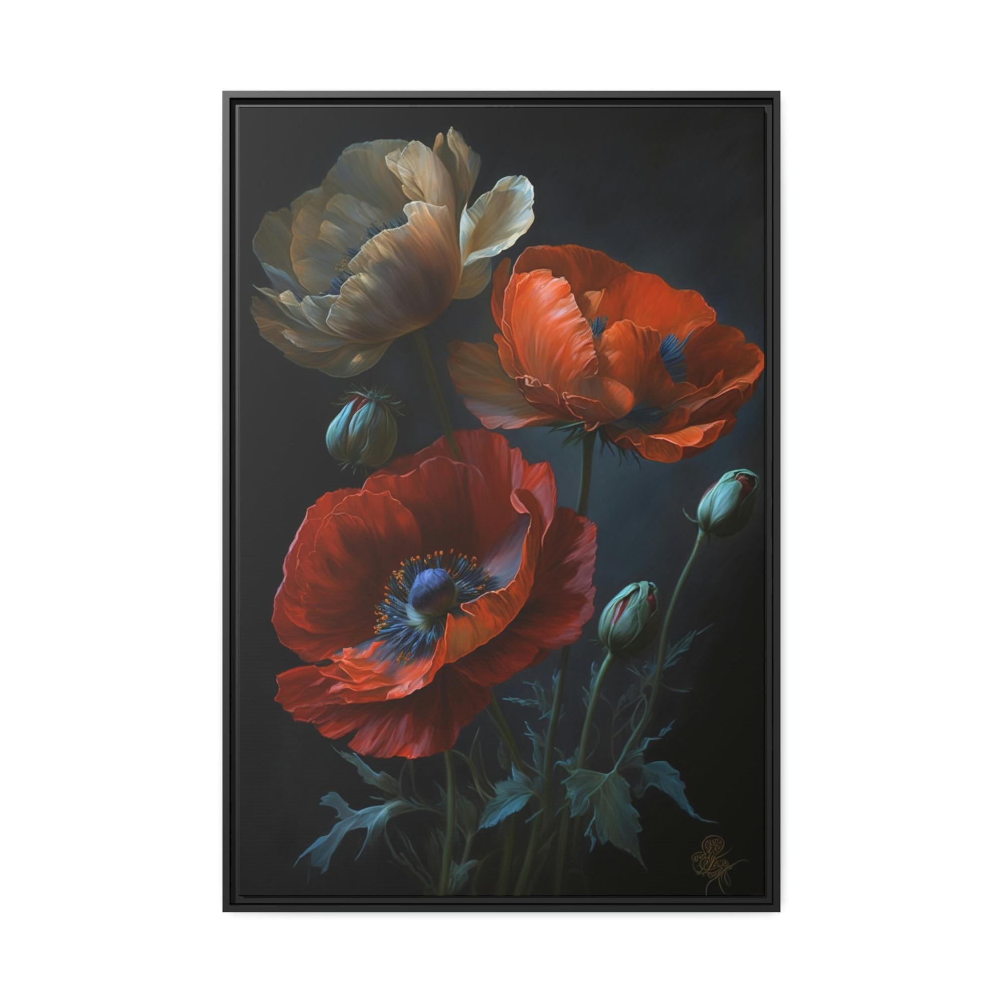 undefined Red Radiance: A Painting of Poppies as a Burst of Color