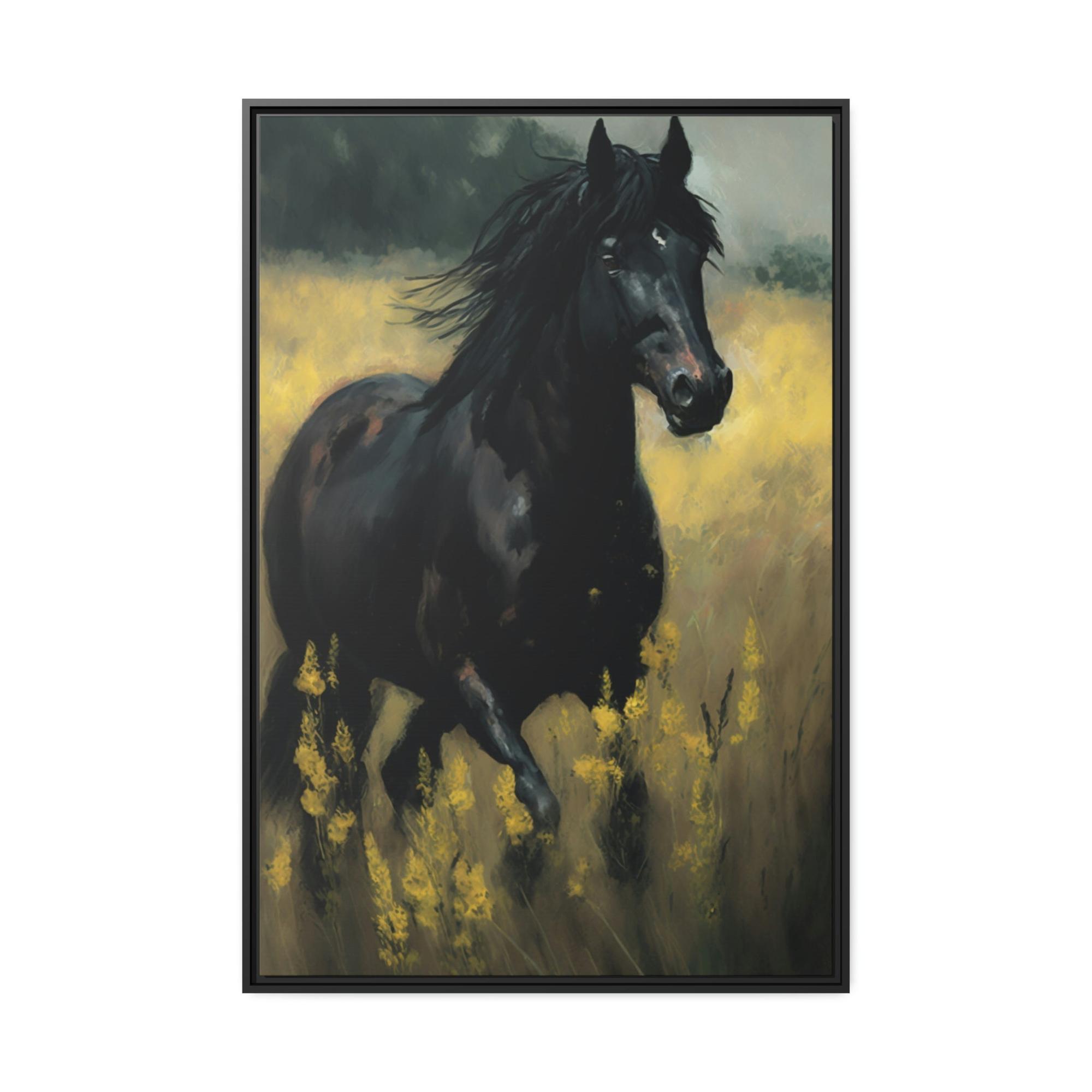 Horses Horse in Motion: A Canvas Equine Energy