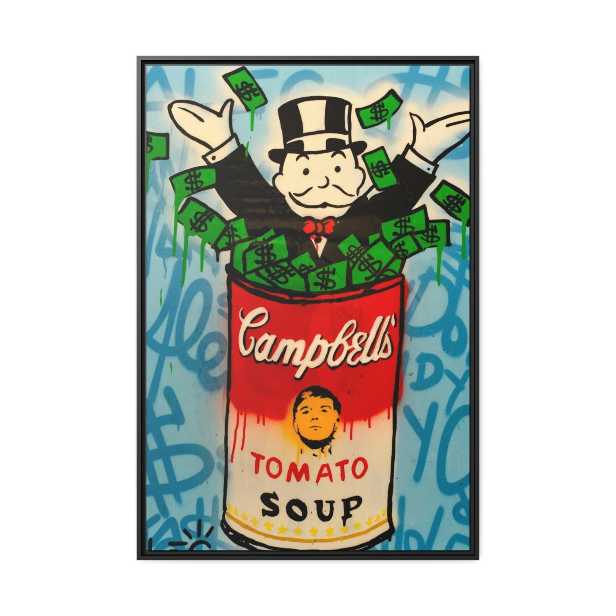 undefined Money Talks in Alec Monopoly's Canvas Painting: Wall Art and Poster for Finance Enthusiasts