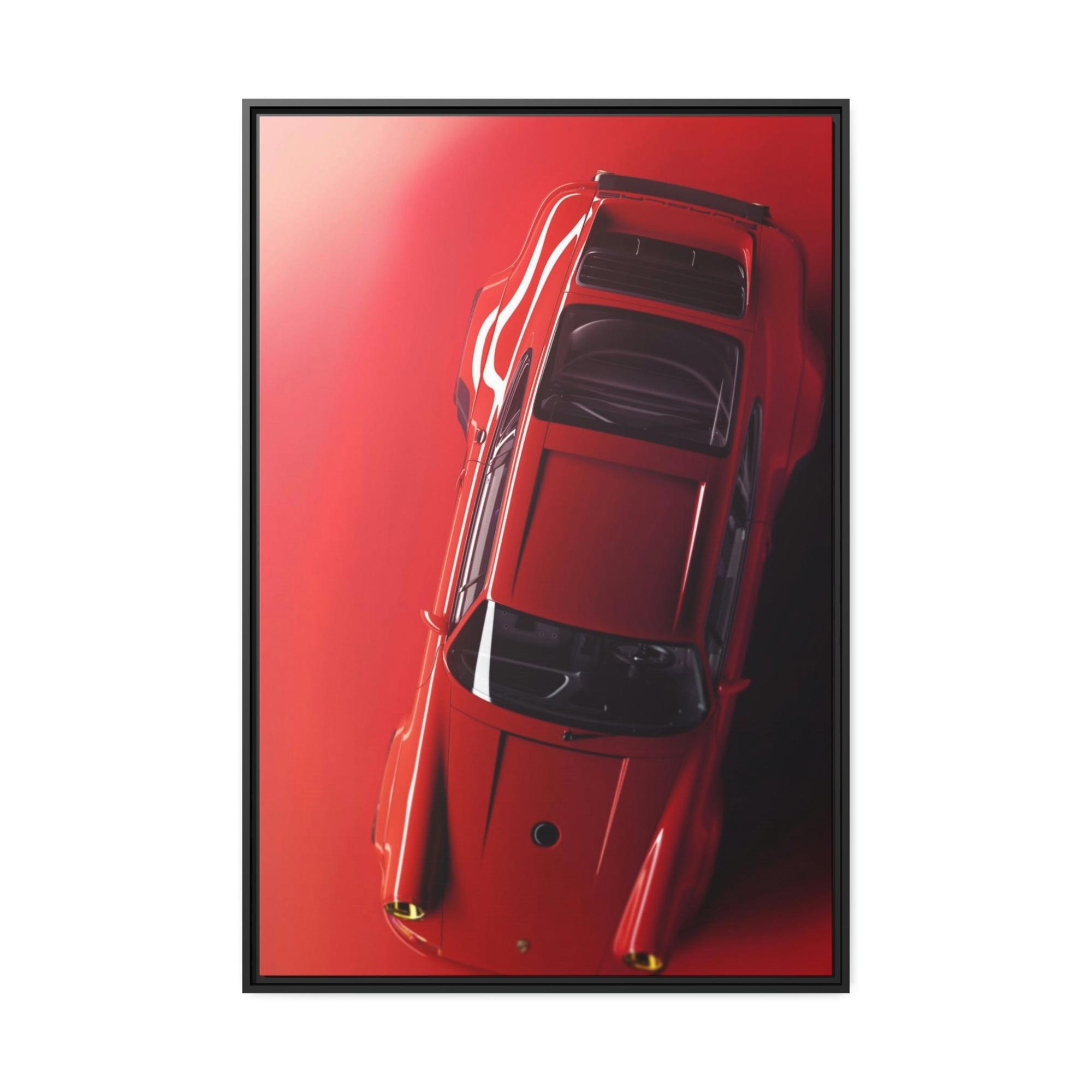 Porsche Red Hot Ride: A Canvas & Poster Print of a Stunning Red Porsche