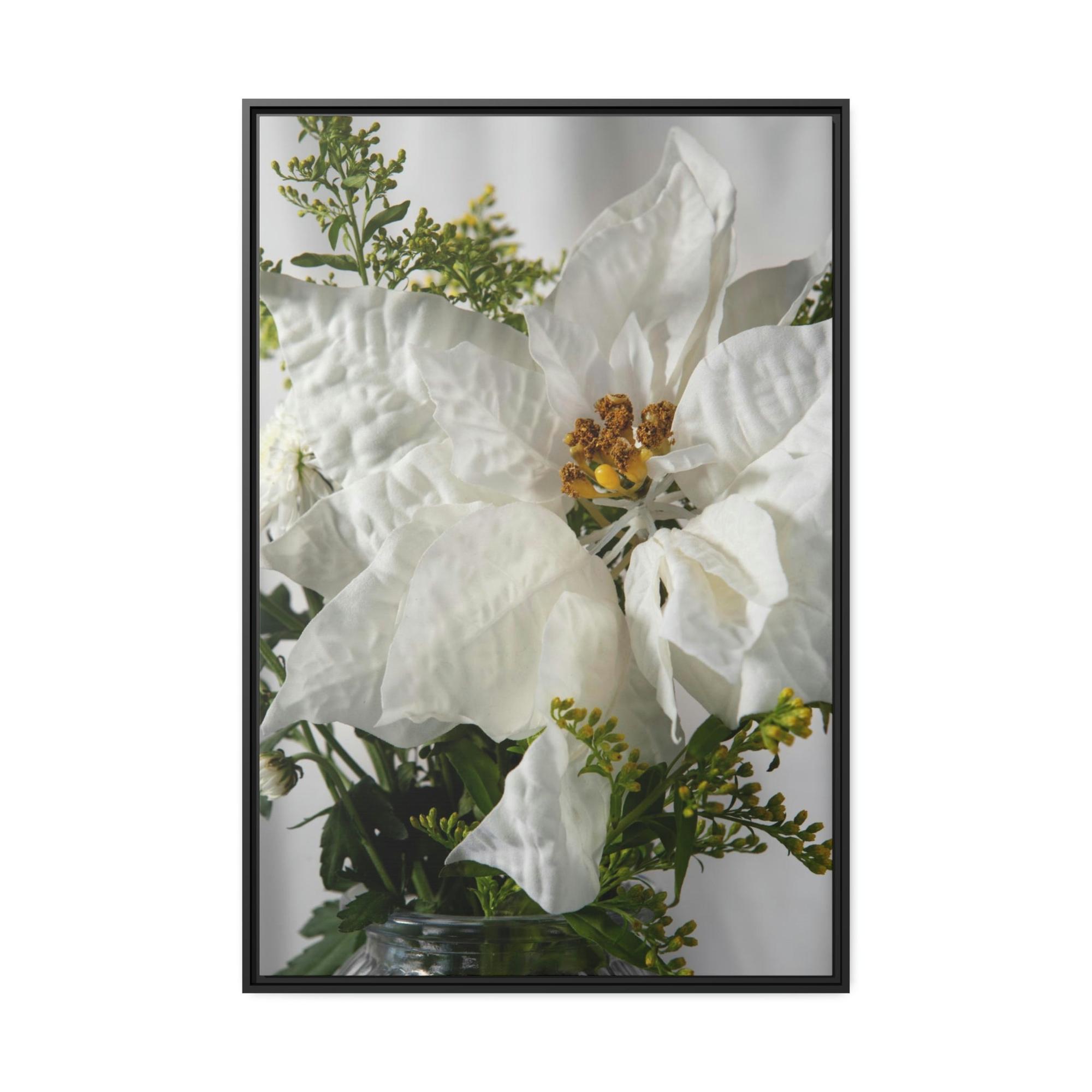 undefined The Beauty of Poinsenttias: A Winter Wonderland on Canvas