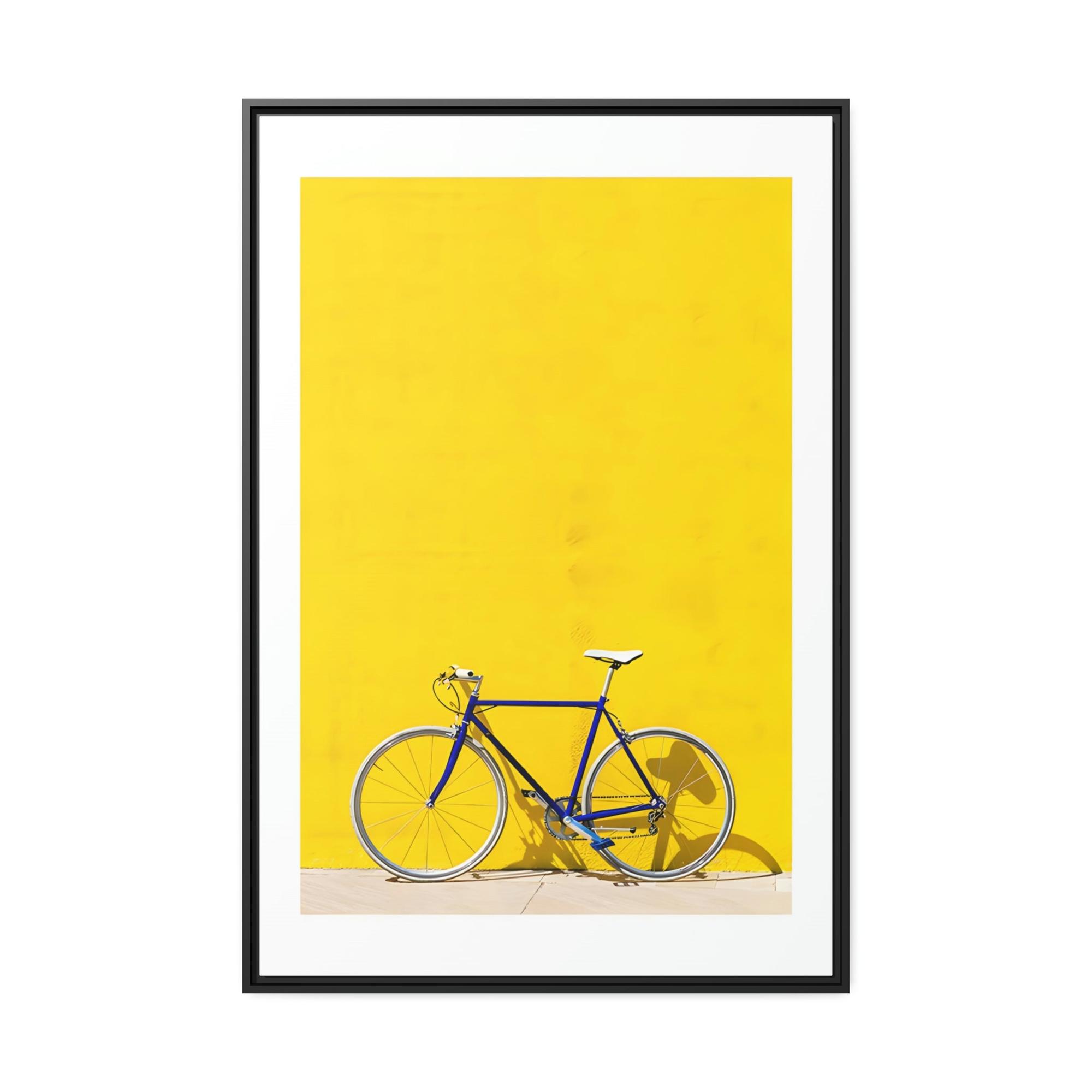 undefined Dynamic and Bold Canvas Art Print and Framed Poster of a Yellow Color