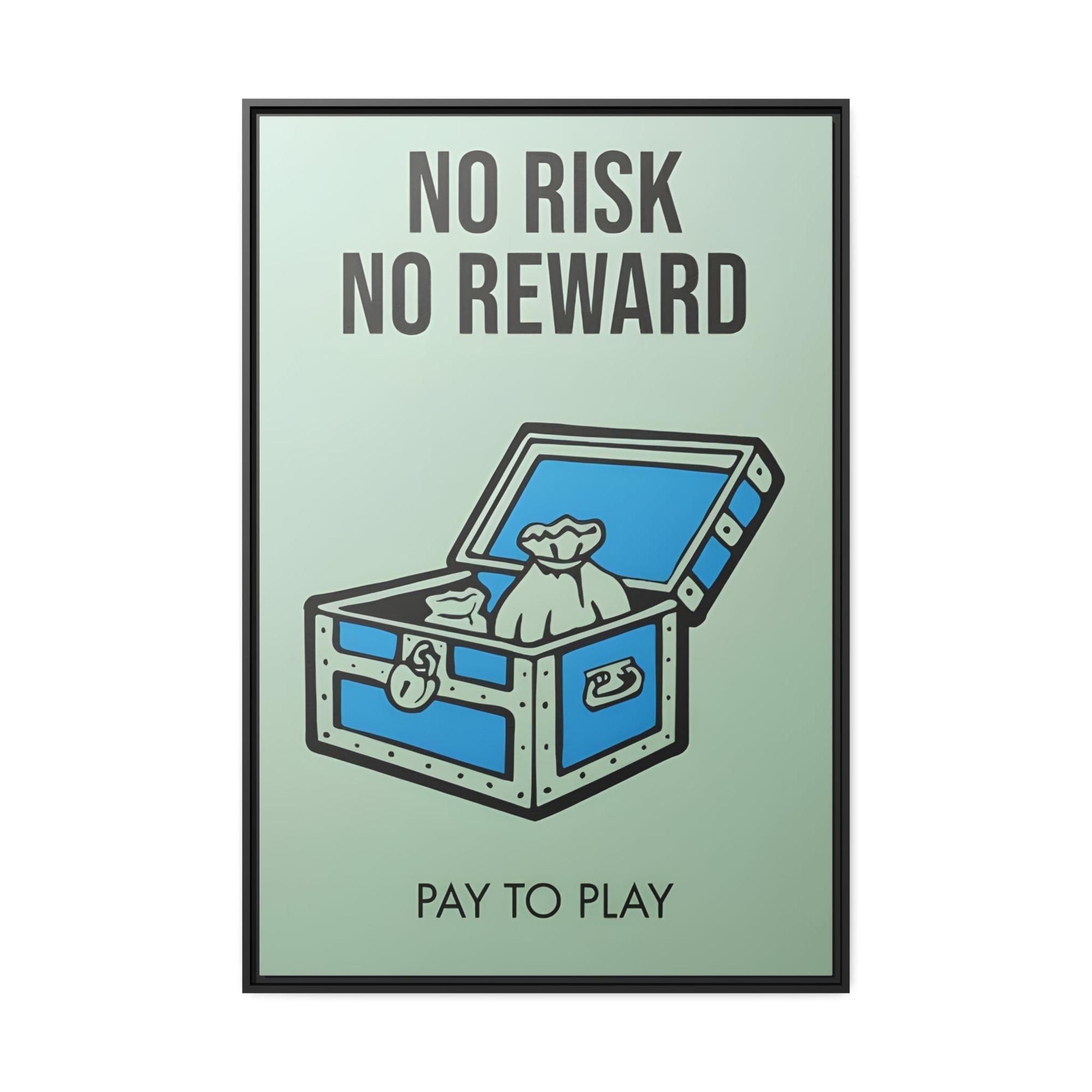 Monopoly & Motivation Monopoly's Motivational Masterpiece: Framed Canvas of Inspiration