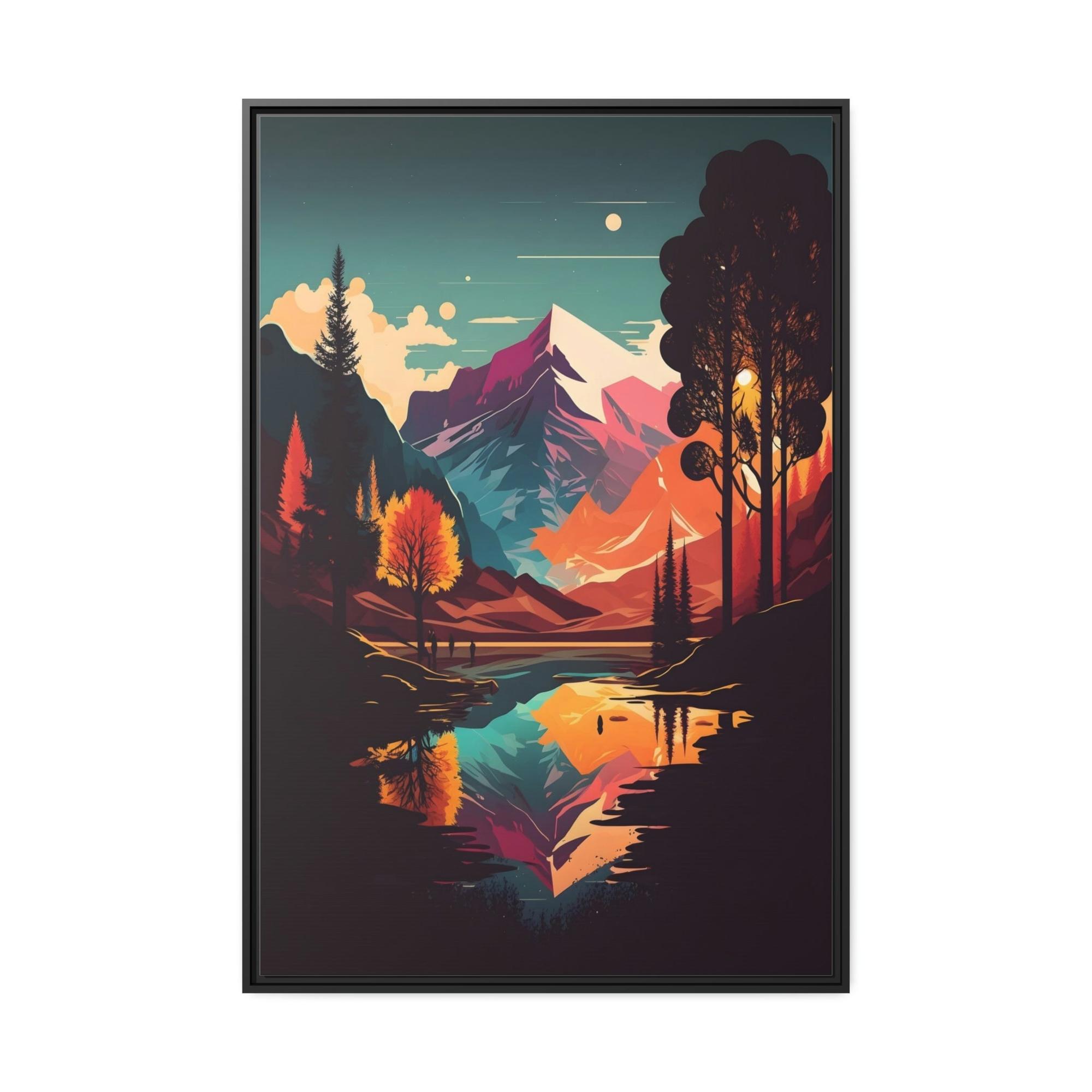 undefined The Magic of Lakes and Rivers: Natural Canvas Wall Art of Enchanting Scenery