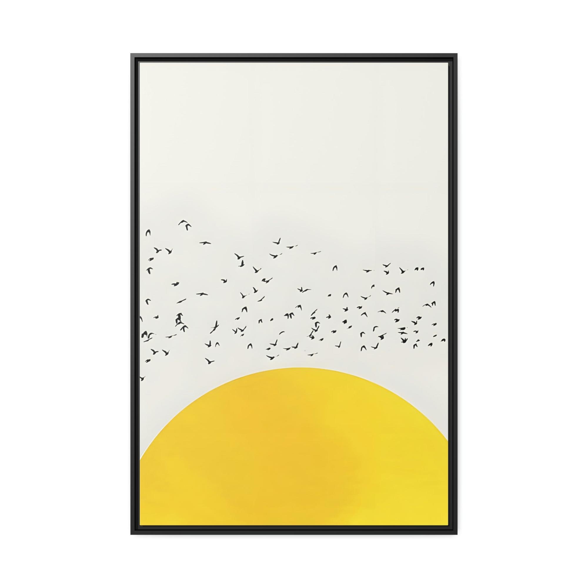 Yellow Yellow Symphony: An Elegant and Beautiful Canvas Art Print and Framed Poster of Yellow Color