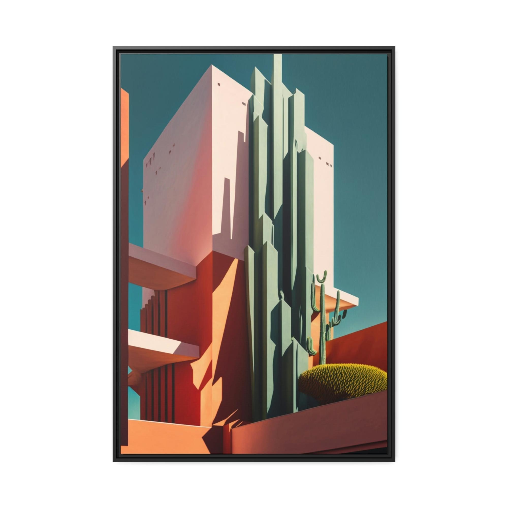 Abstract Architecture Urban Geometry on Natural Canvas & Poster: Art Print of Modern Architecture