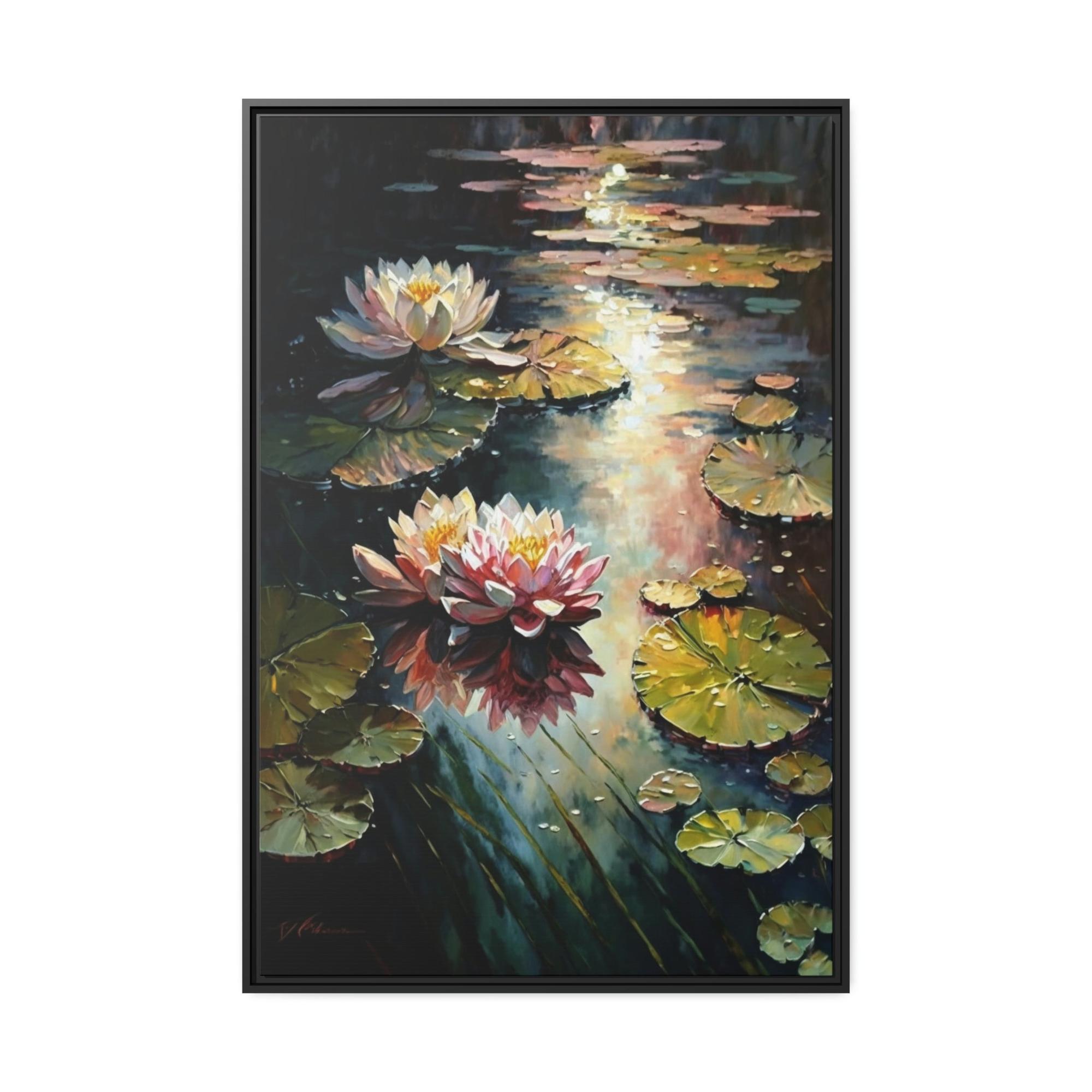 undefined A Symphony of Colors: A Painting of Vibrant Waterlilies