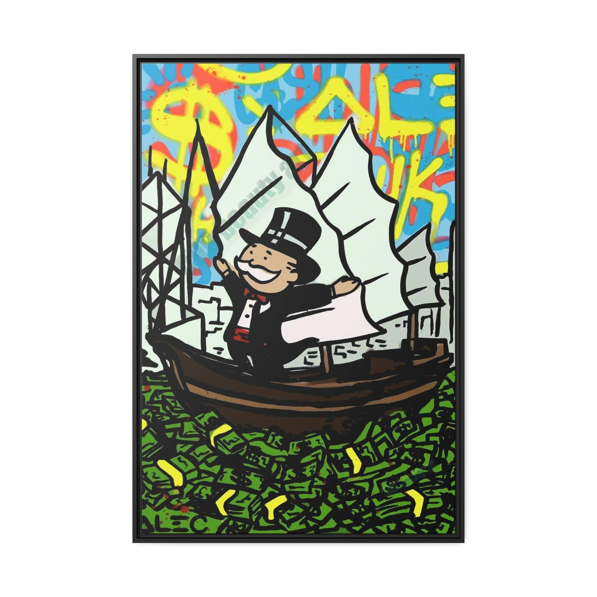 undefined Playful Creativity: Artful Canvas and Poster Print of Alec Monopoly's Art