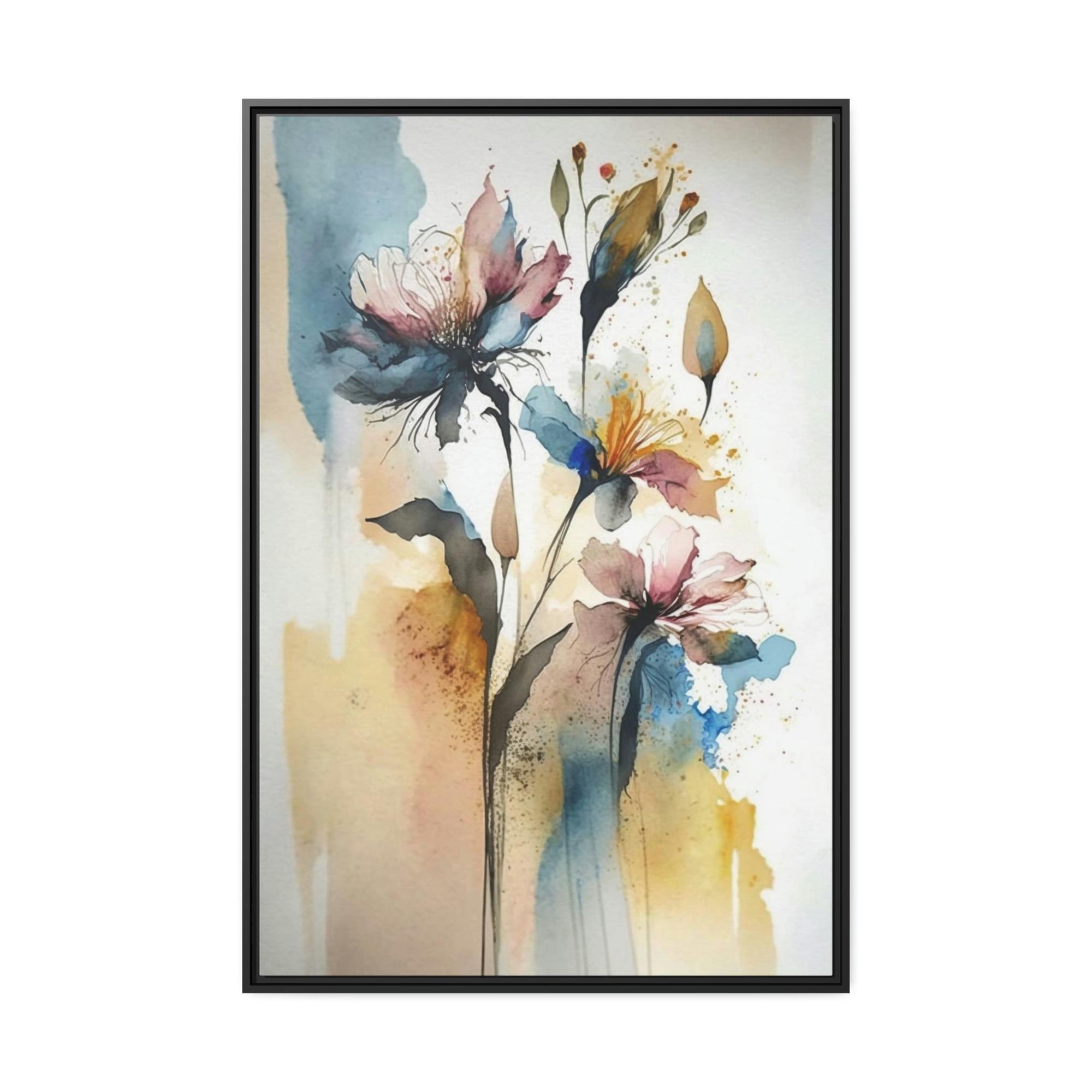 undefined Framed Poster & Canvas of Abstract Flowers: A World of Delight