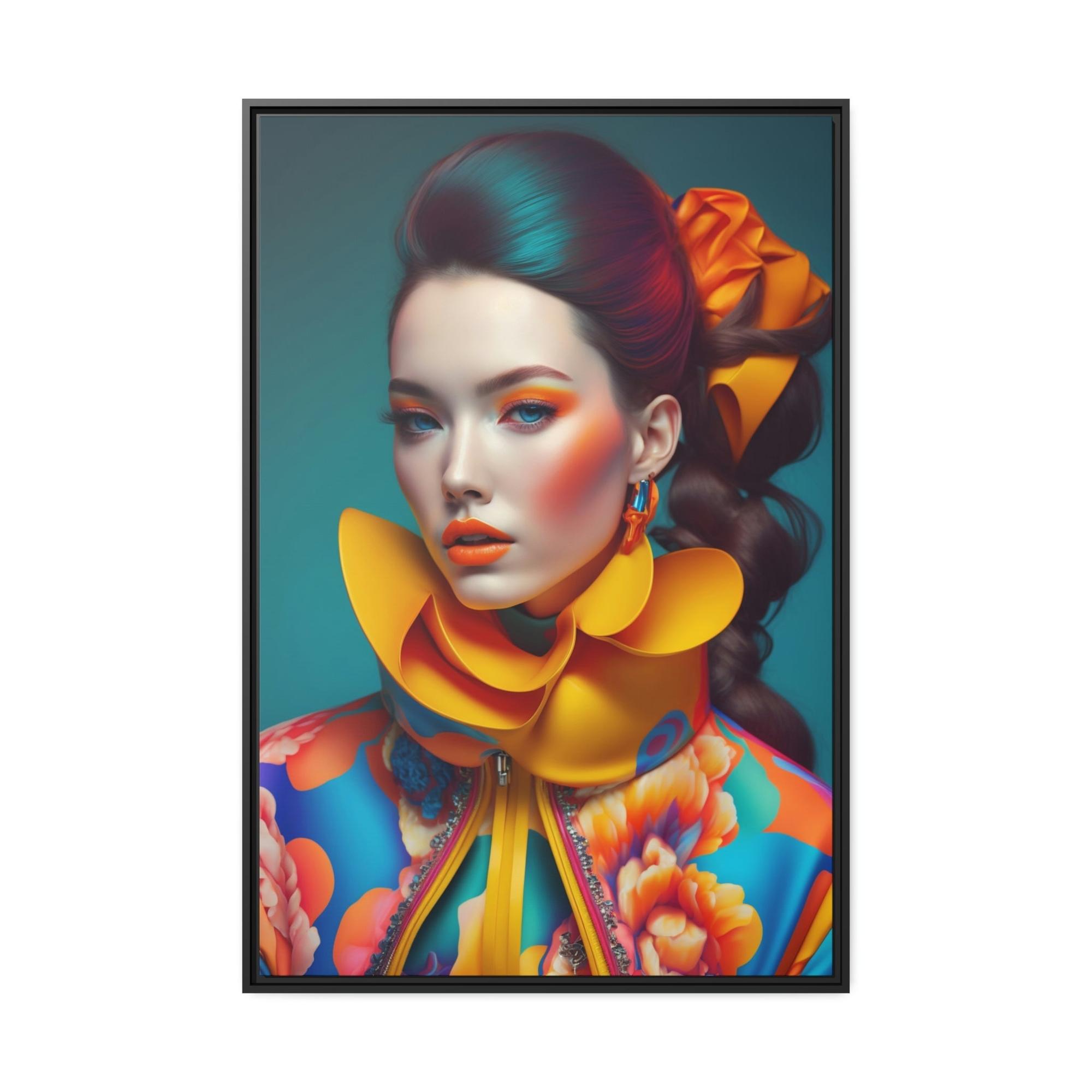 Fashion And Beauty Haute Couture: A Canvas Print of High Fashion and Beauty Trends