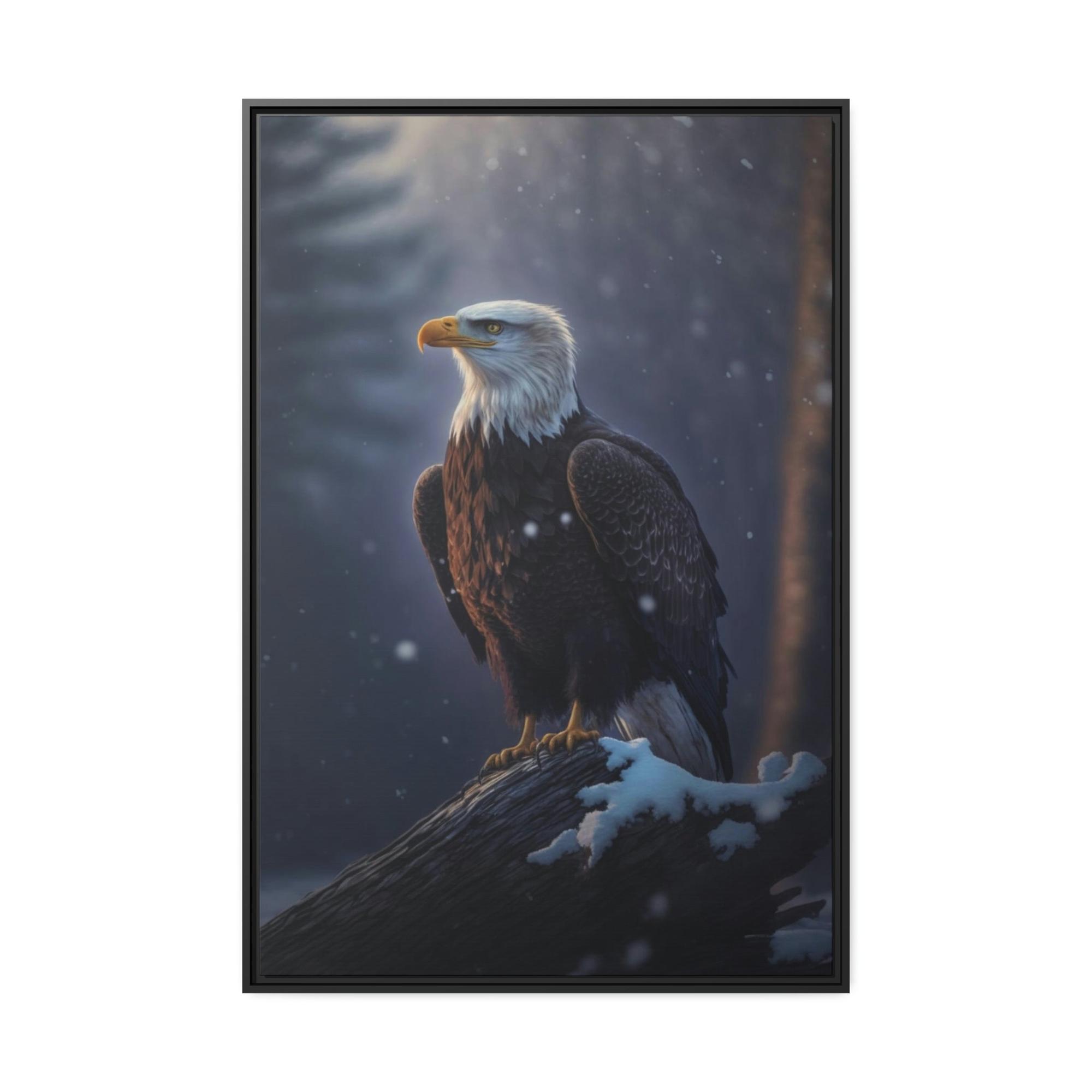 Eagles Eagle's Vision: Mesmerizing Print on Natural Canvas, Capturing their Watchful Eyes
