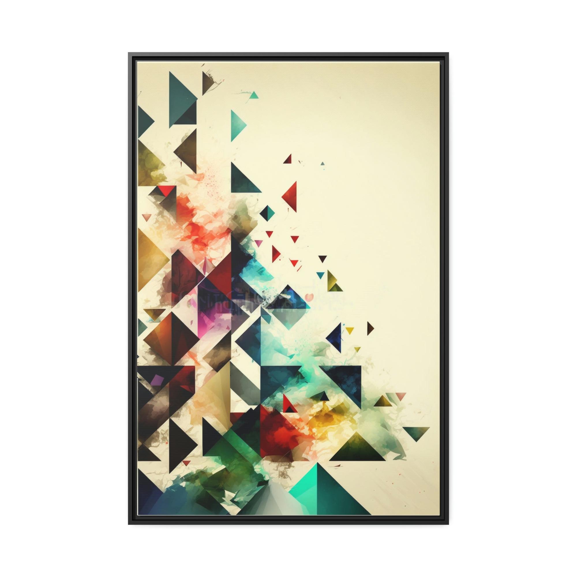 Abstract Geometric Illusions of Reality: Canvas & Poster Print of Geometric Abstraction